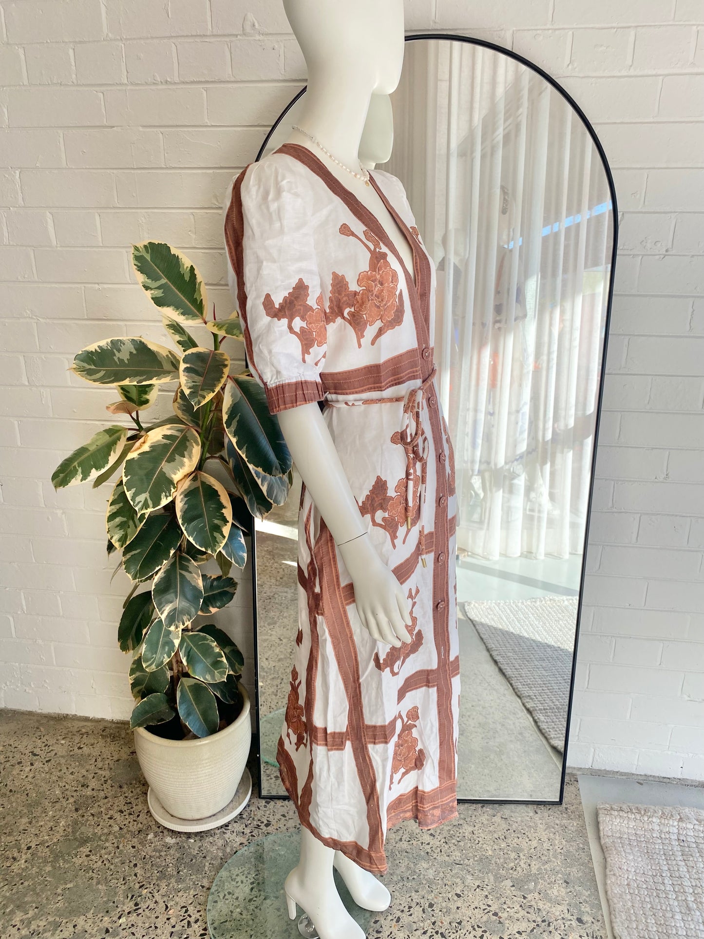 Zoe Kratzmann 'Portrait' Linen Dress - Size 1 (10)