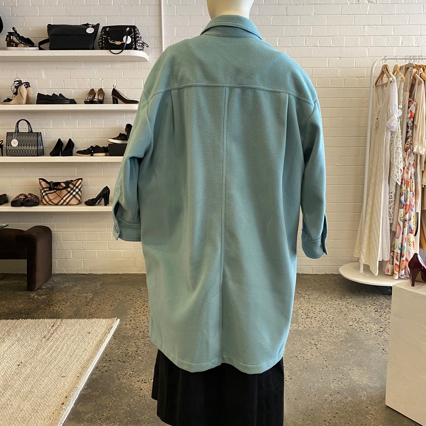RAEF The Label Sea Foam Coat - Size 14