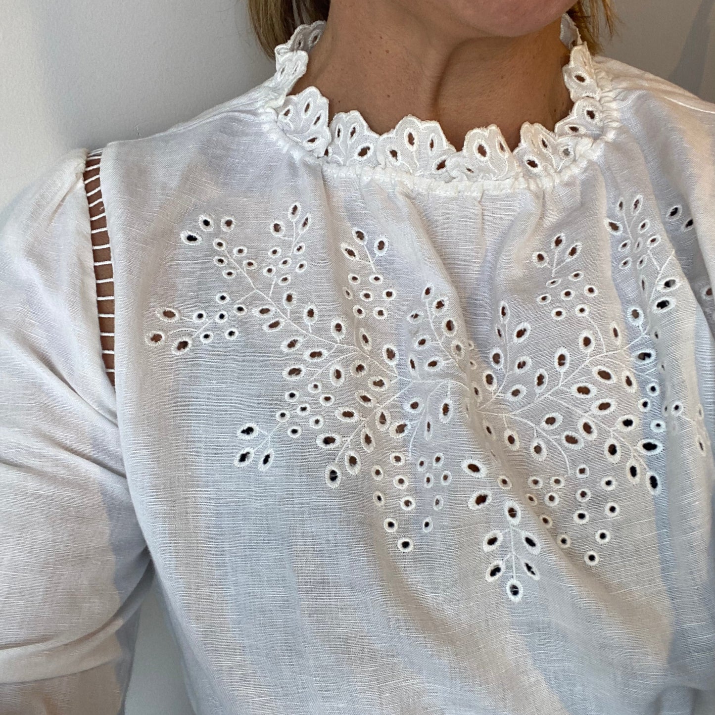 Zimmermann White Embodied Lace Mini Dress - Size 8