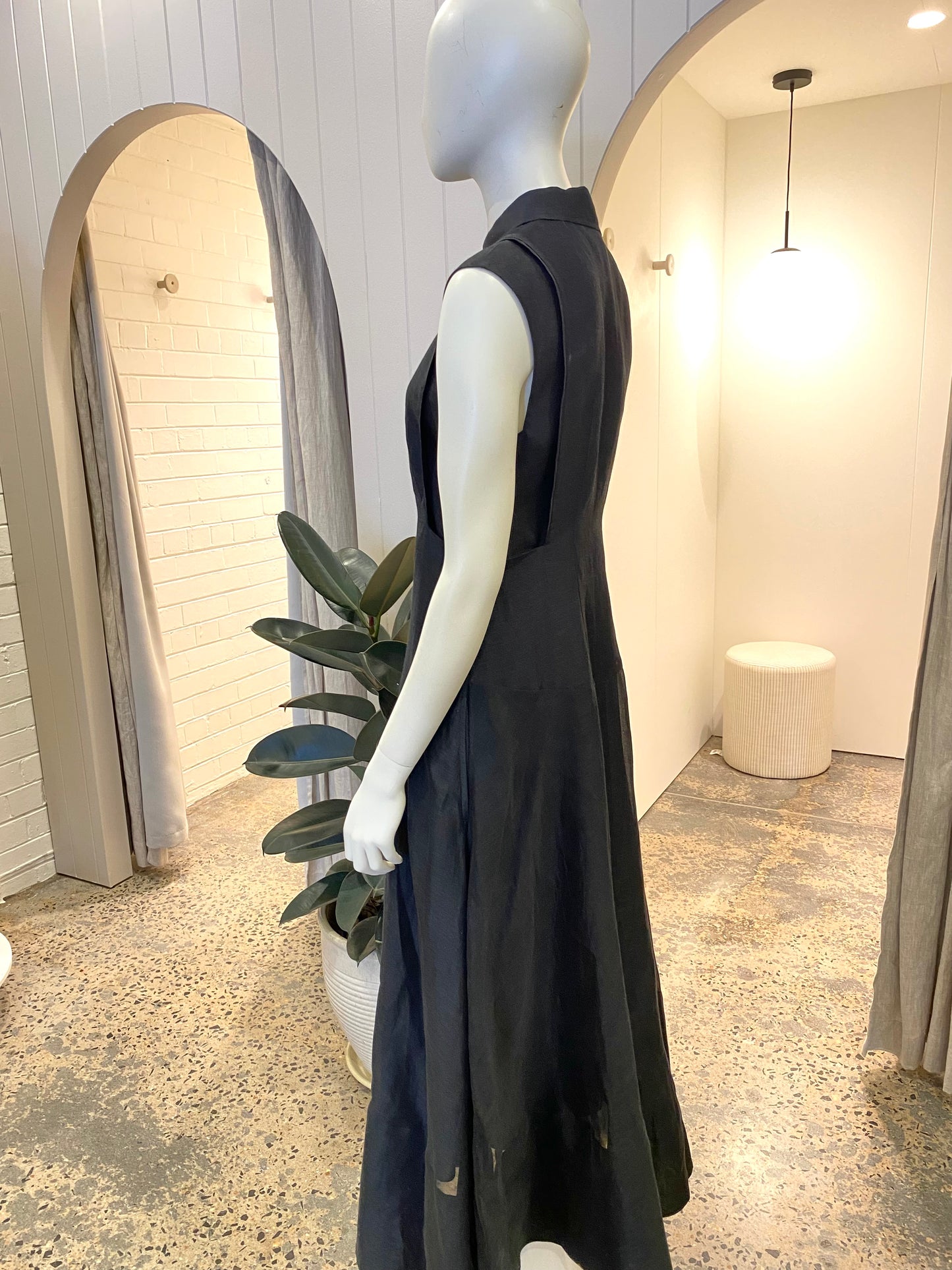 Country Road Darted Maxi Shirtdress - Size 10