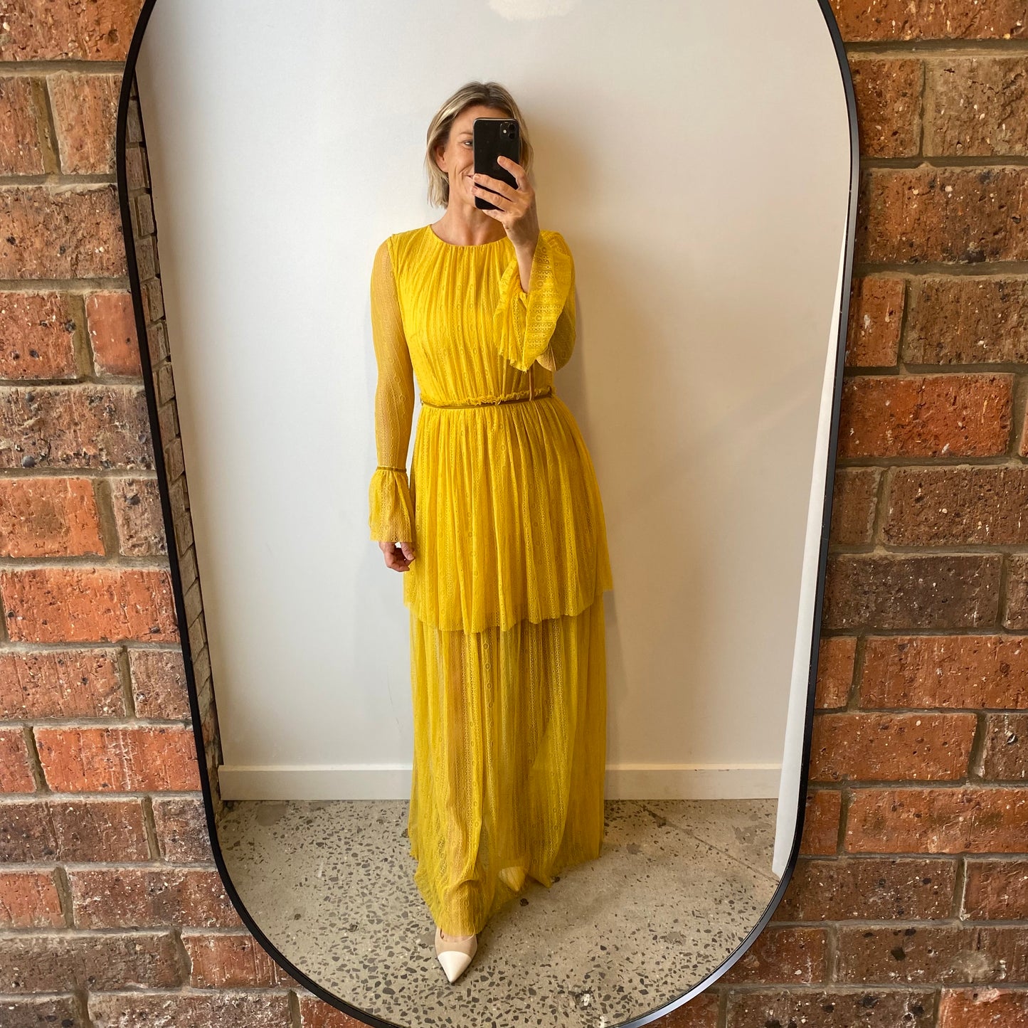 Morrison Lace Tier Maxi Dress - Size 0 (8)