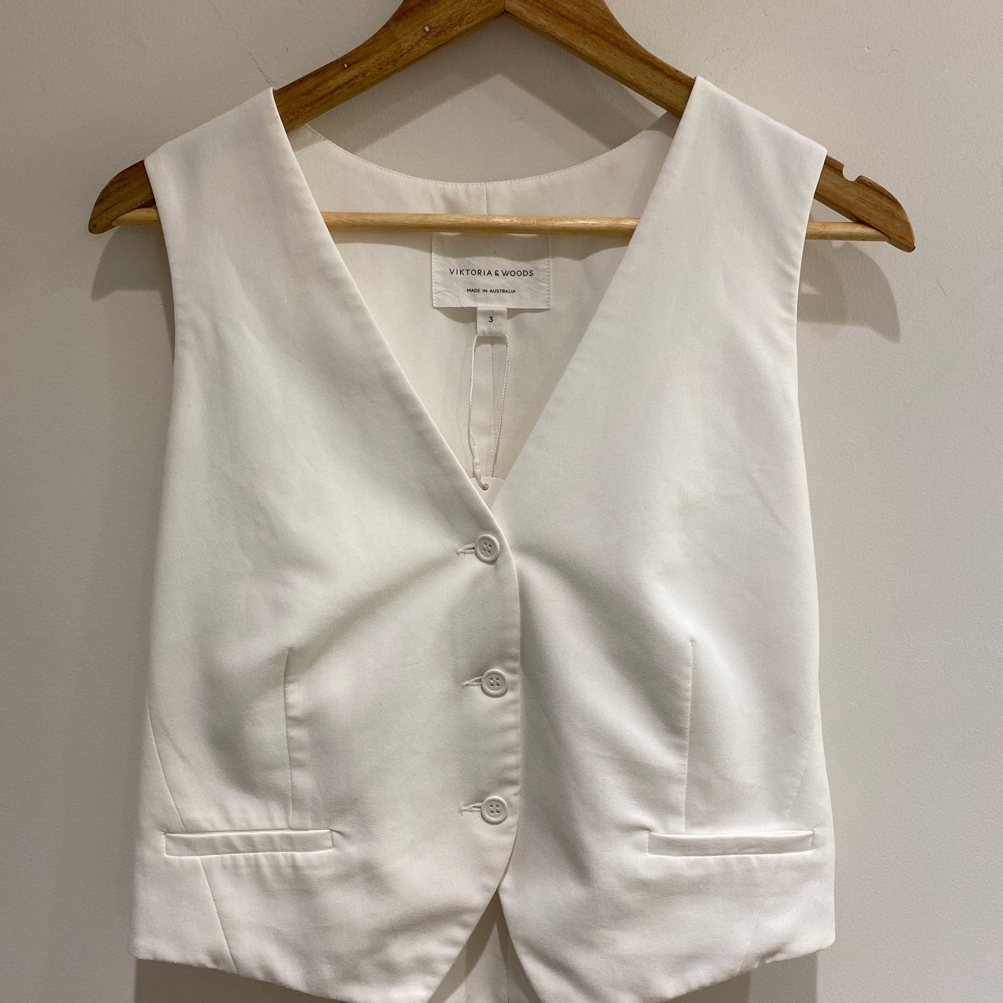 Viktoria & Woods 'Strummer' Vest in Bone - Size 3 (12)