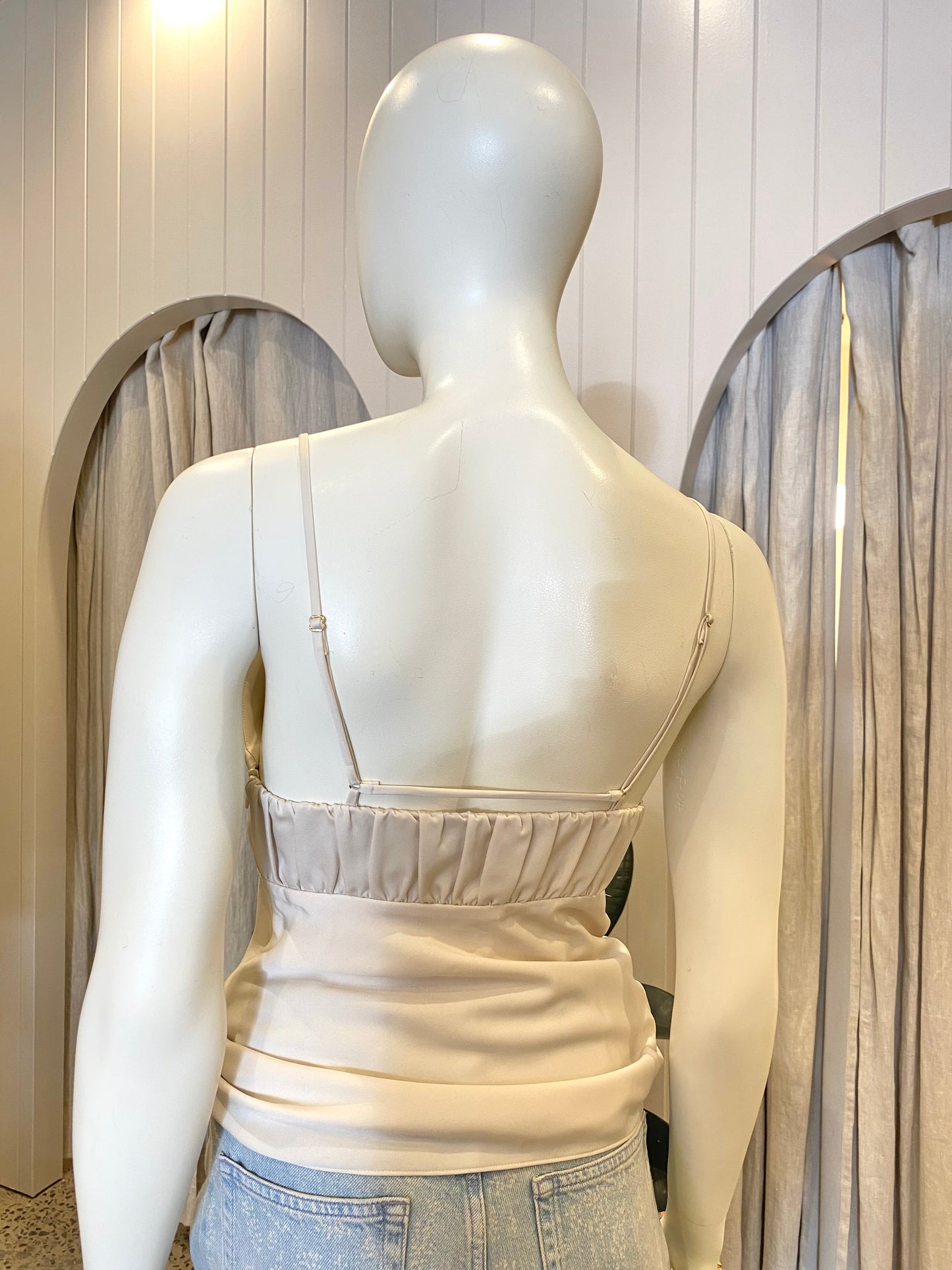 Camilla and Marc Sola Cami in Ivory - Size 8