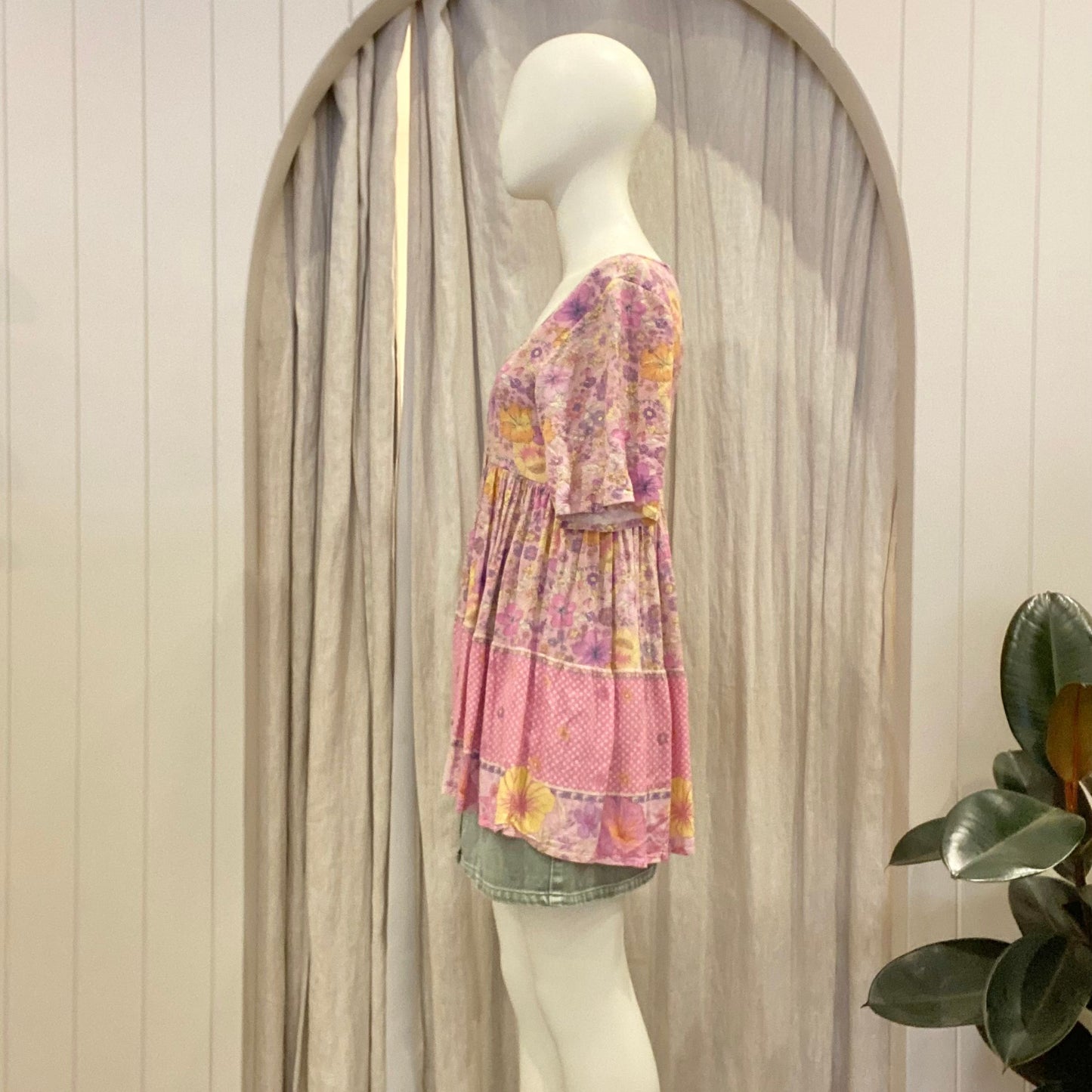 Spell & The Gypsy Hibiscus Lane Mini Dress - Size XXS