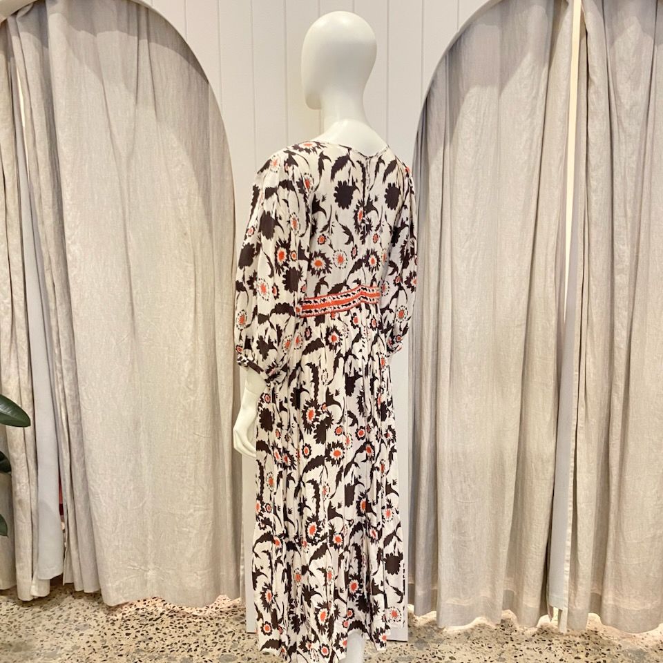 ba&sh Katel Midi Dress - Size 2 (10-12)