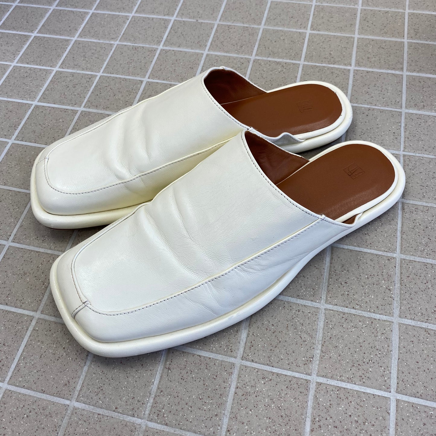 Camilla & Marc Grove Square Welted Mules - Size 10