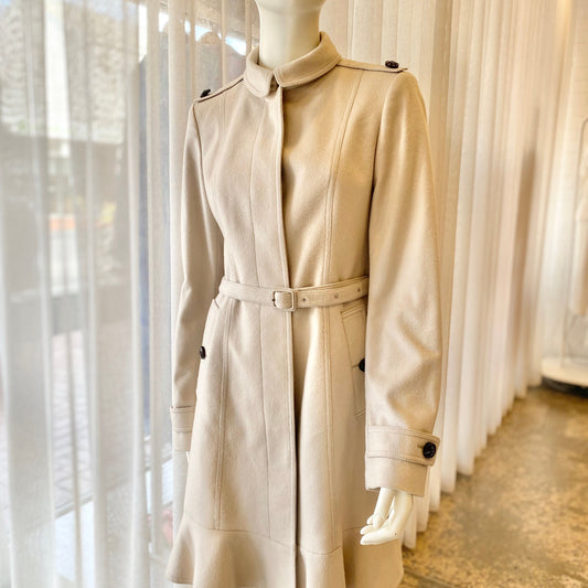 Burberry Wool Cashmere Coat - Size 42 (au 8-10)