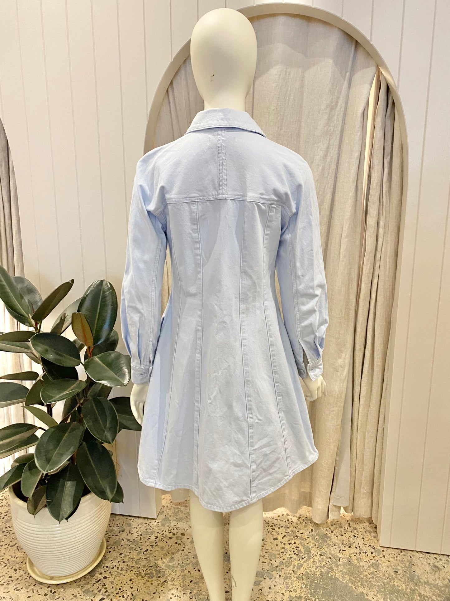 Country Road Blue Denim Dress - Size 10