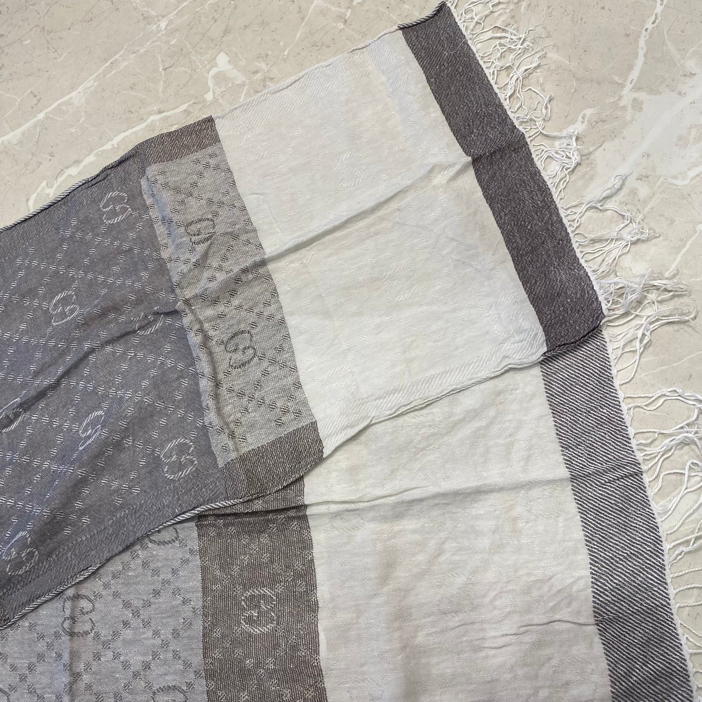 Gucci Silk/Wool Scarf - Vintage