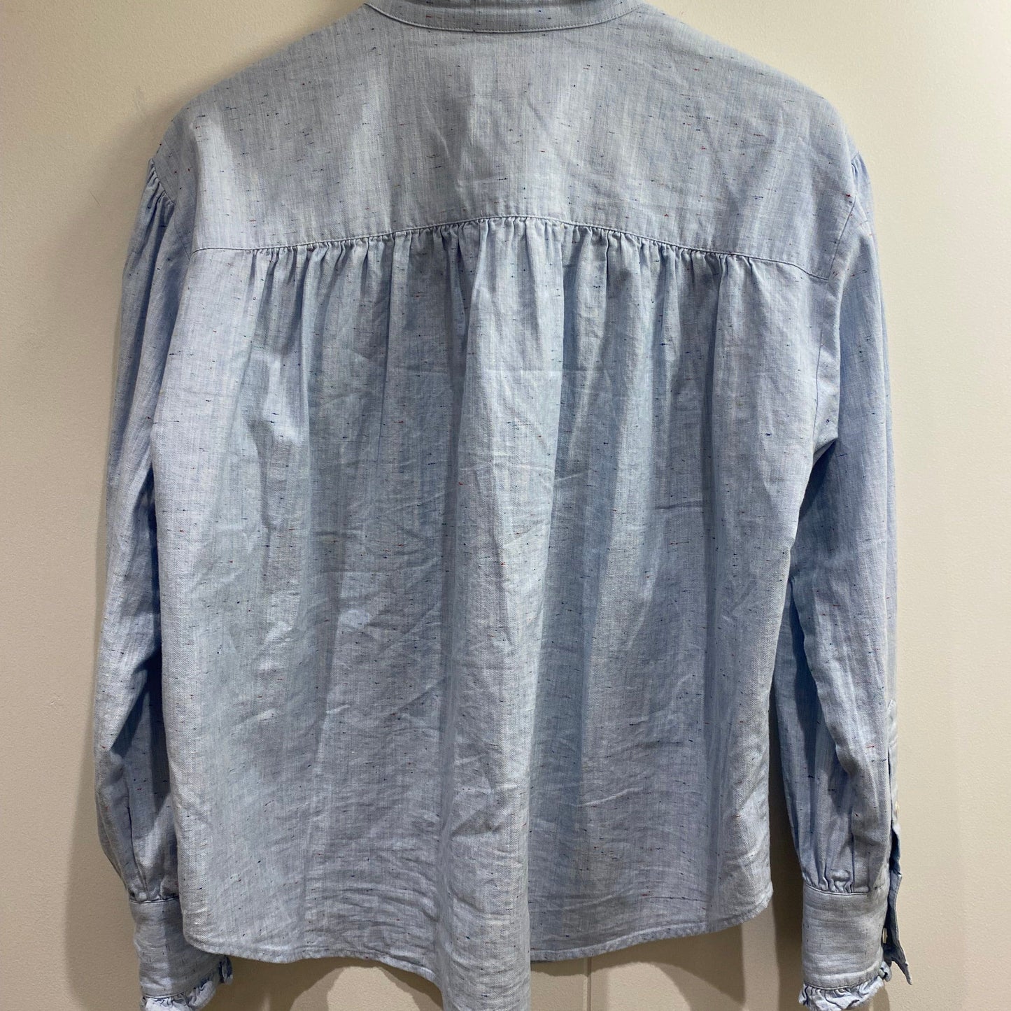 Scotch & Soda Ruffle Placket Pleated Shirt - Size 10