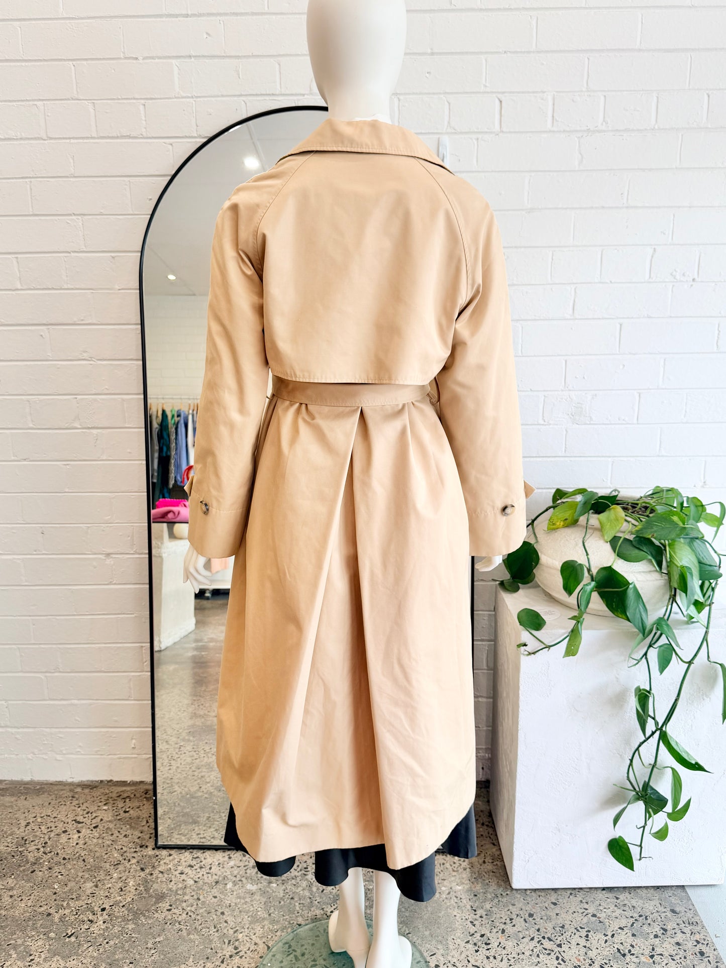 Friends With Frank Camel Avery Trench Coat - Size M (10 - 12)