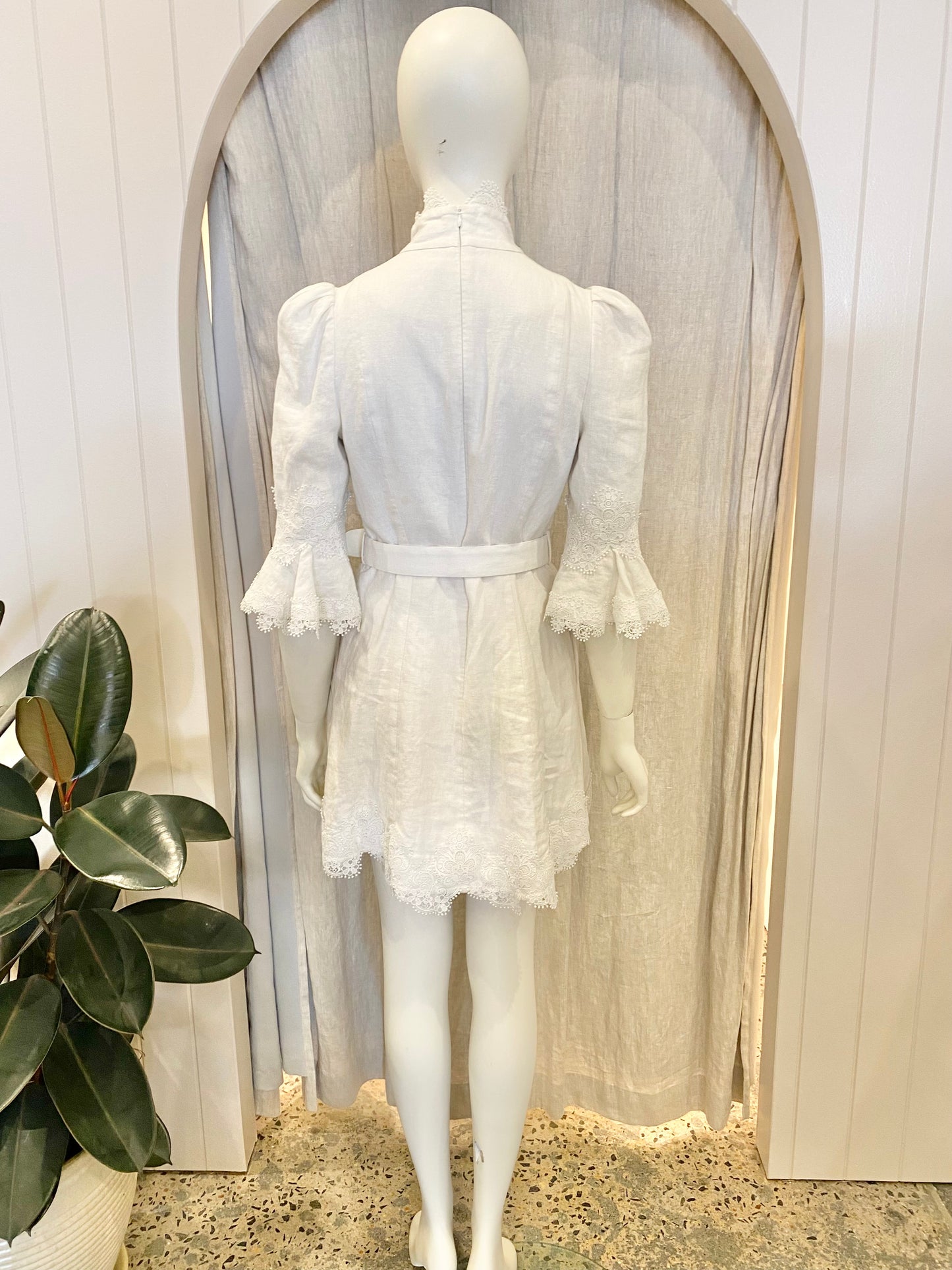 Zimmermann High Tide Applique Mini Dress - Size 1 (8)