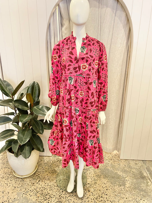 Scotch and Soda Cotton Floral Midi Dress - Size S (8/10)