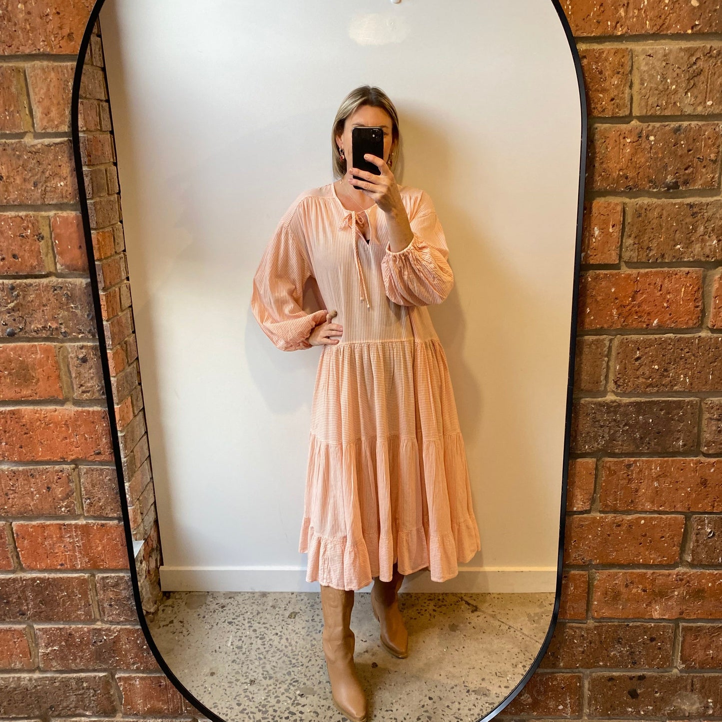 Devotion Twins Cotton Midi Dress - One Size