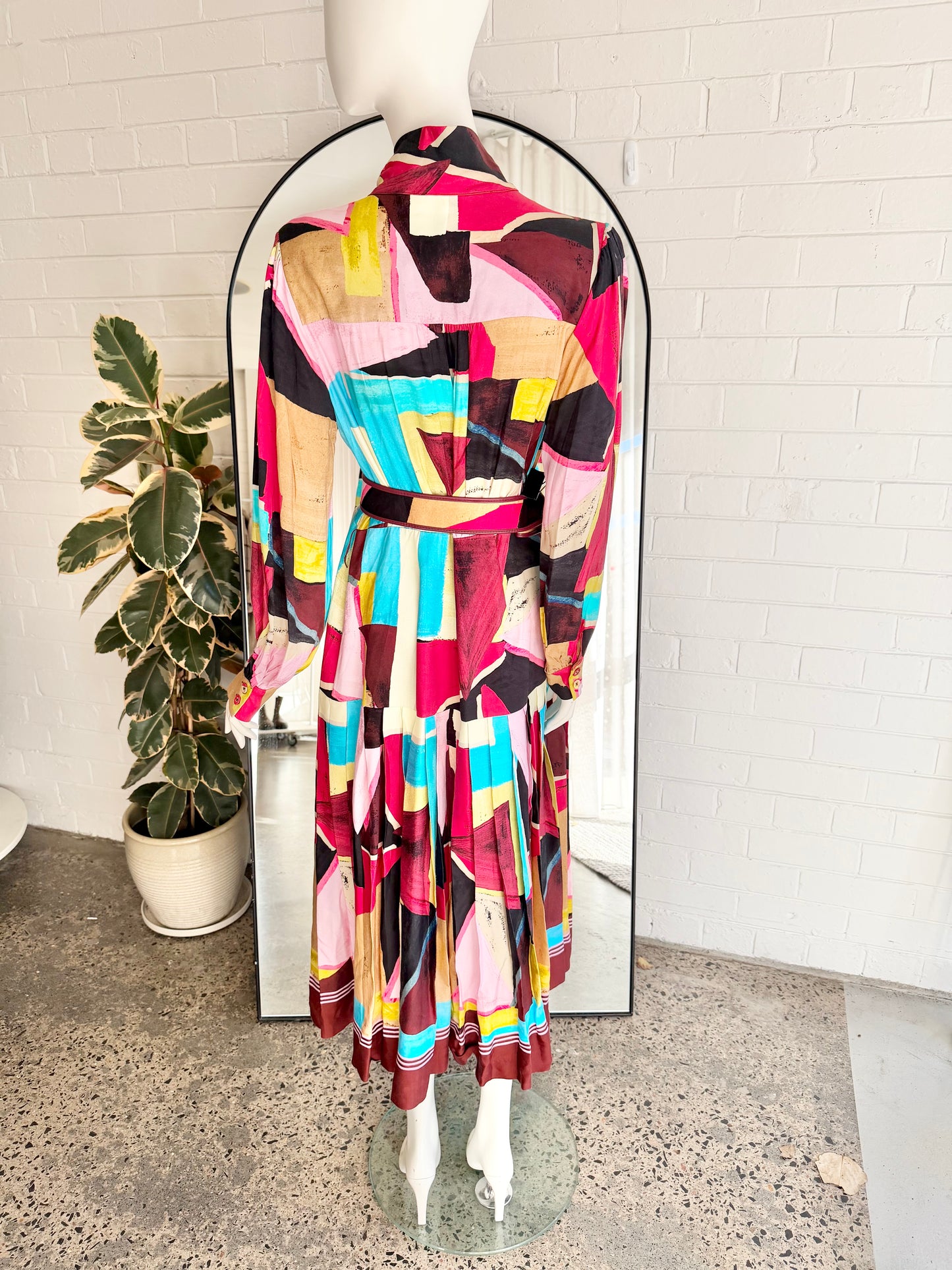 Rebecca Vallance Bastile Button Midi Dress - Size 14