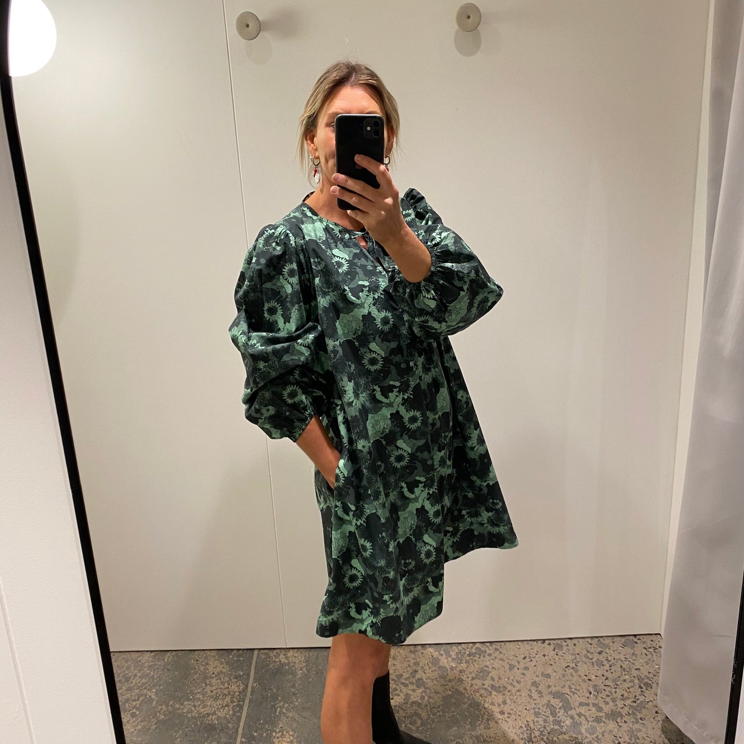 GANNI Bow Mini Shift Dress - Size 42 (12)