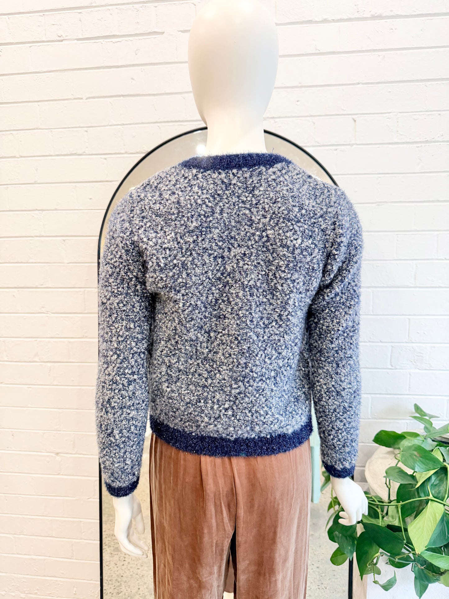 Maje Navy Mission Cardigan - Size 1 (8)