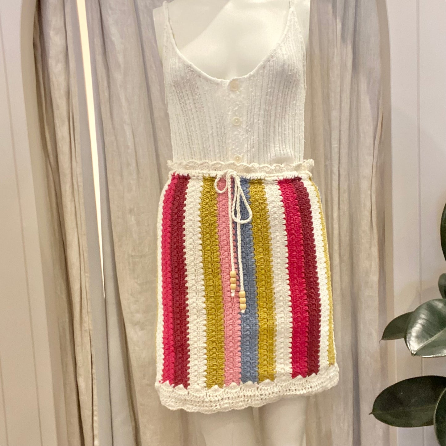 Steele Crochet Mini Skirt - Size 10/12
