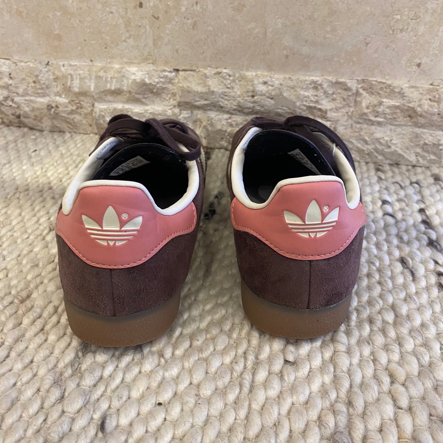 Adidas Gazelle Shadow Brown/Pink - Size US8 / UK 6.5 / EU 40