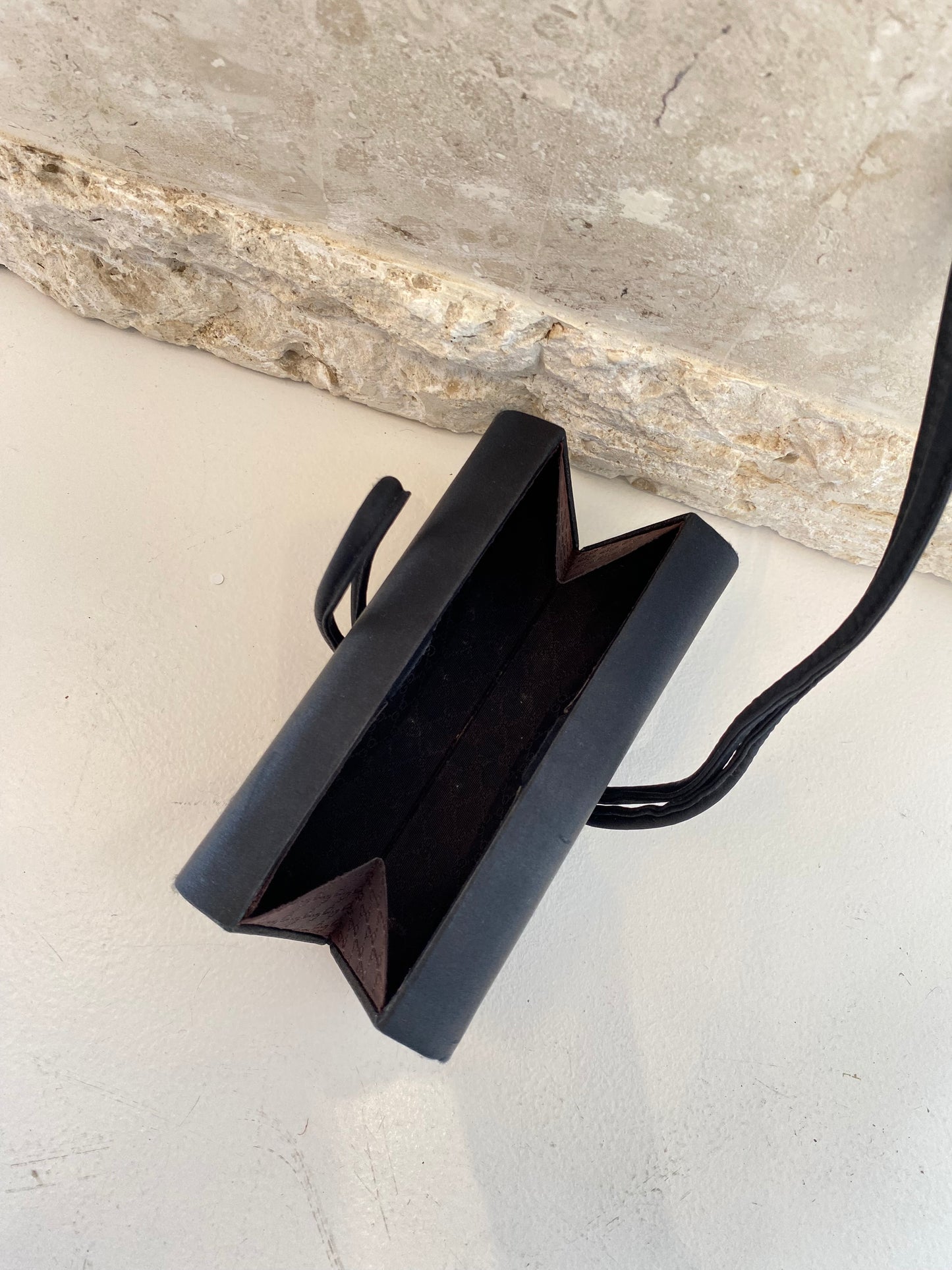 Gucci Black Satin Clutch