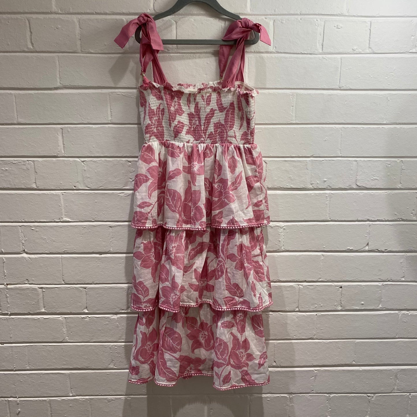 Zimmermann Kids White and Pink Floral Dress - Size 10