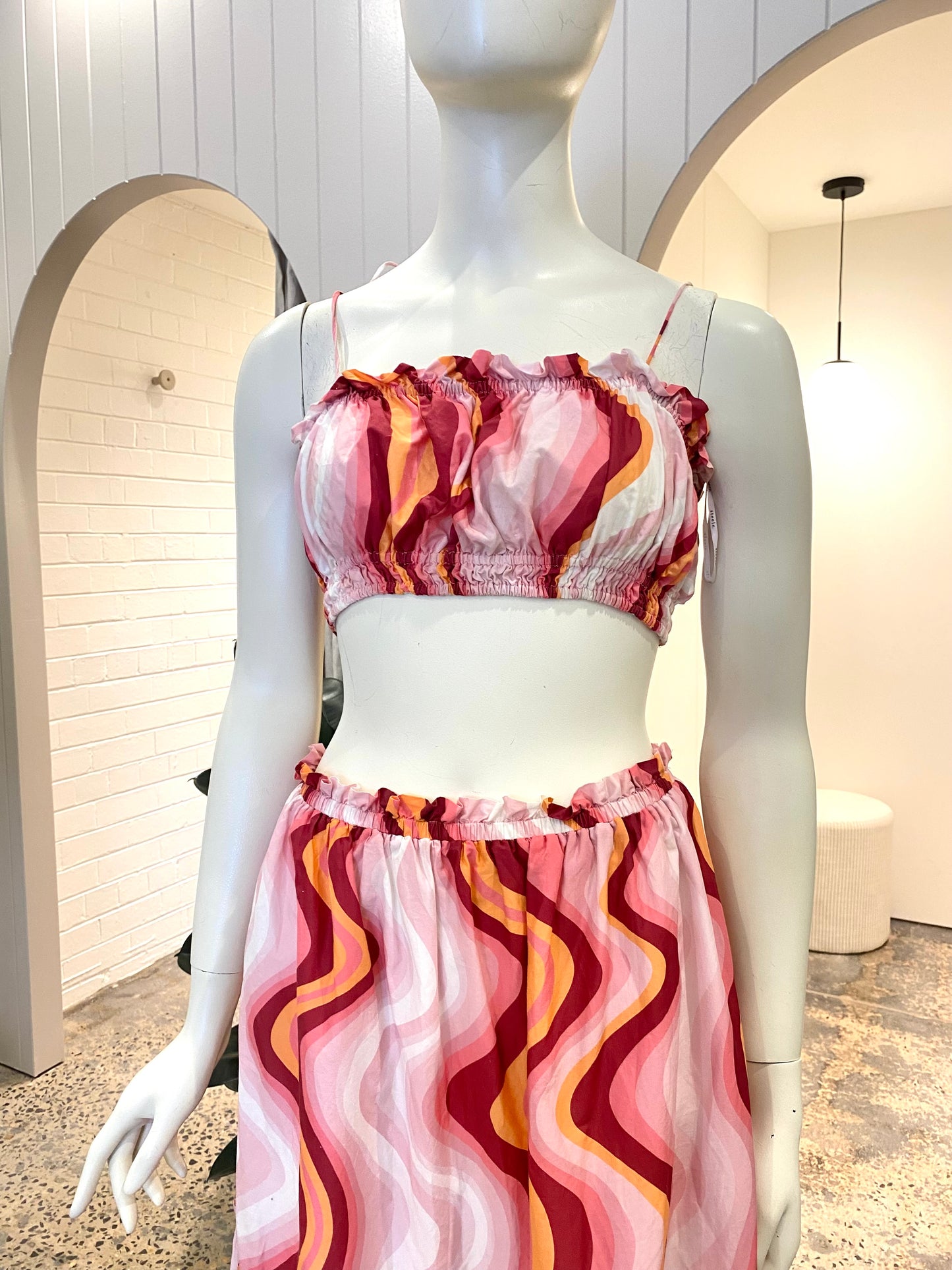 Steele Groovy Cameron Bustier Top and Austin Skirt Set - Size M