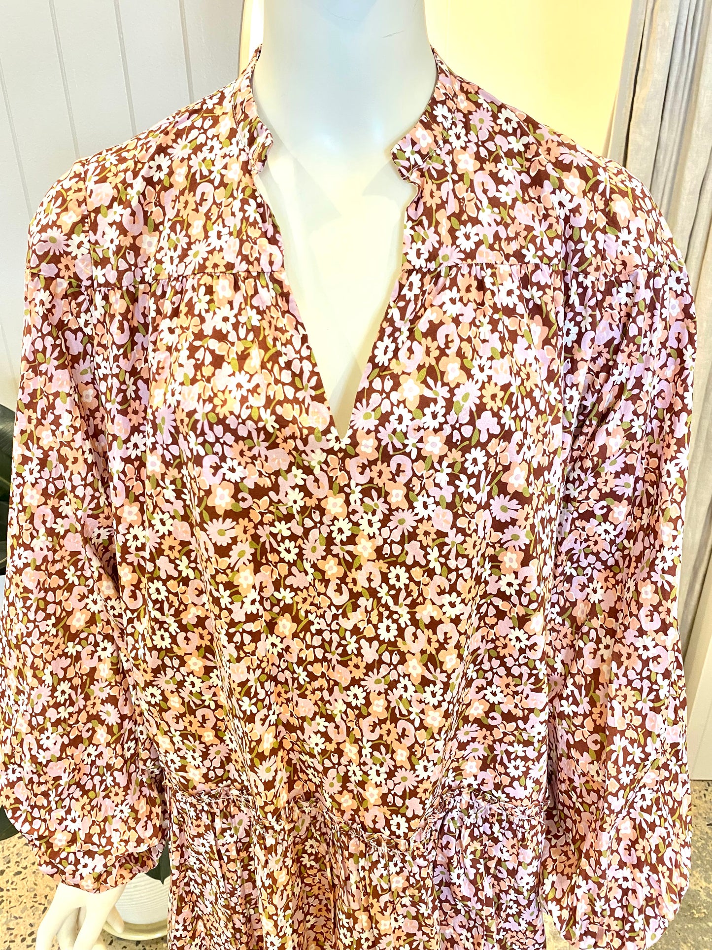 By Nicola Floral Mini Dress - Size 8