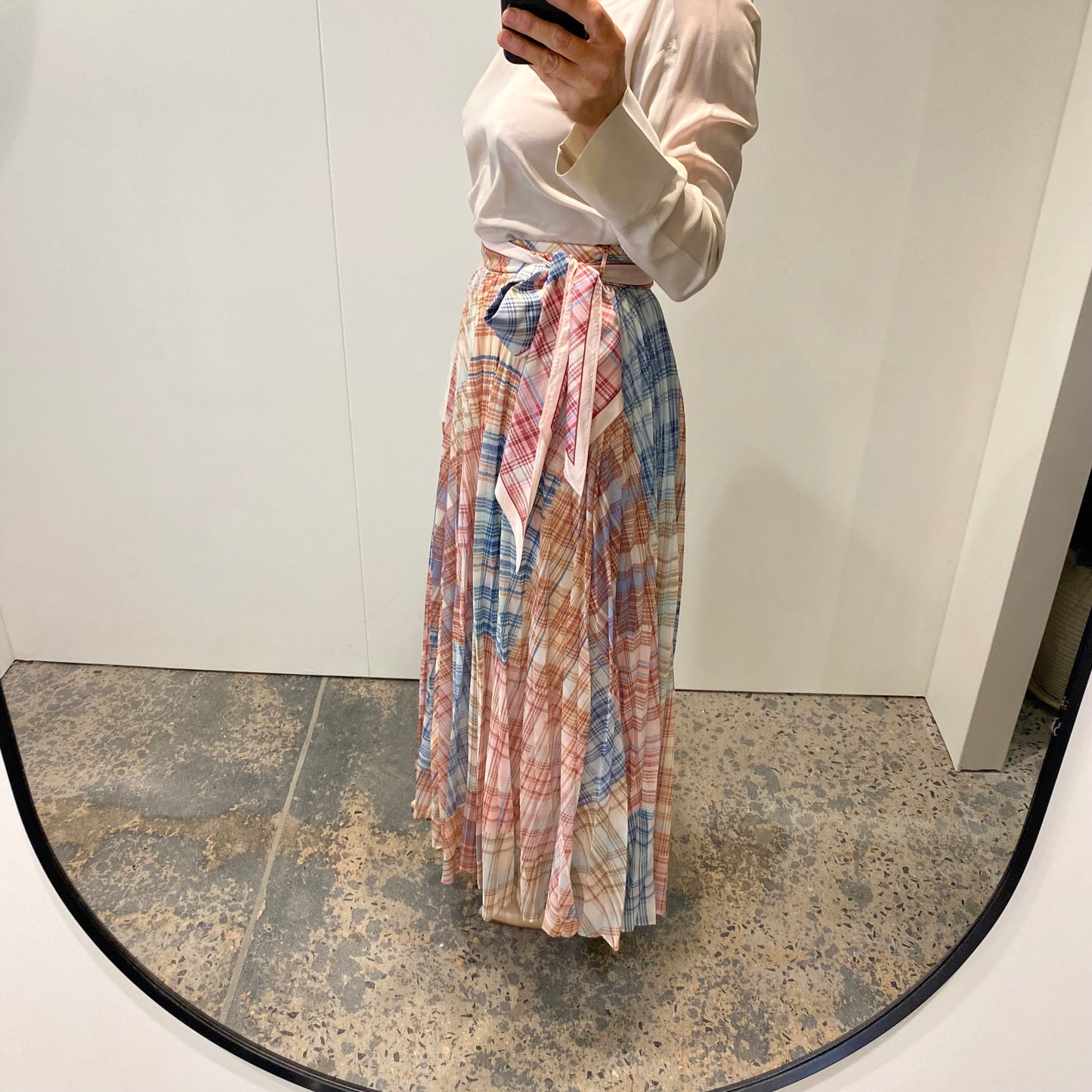Zimmermann Charm Sunray Belted Midi Skirt - Size 1 (10)