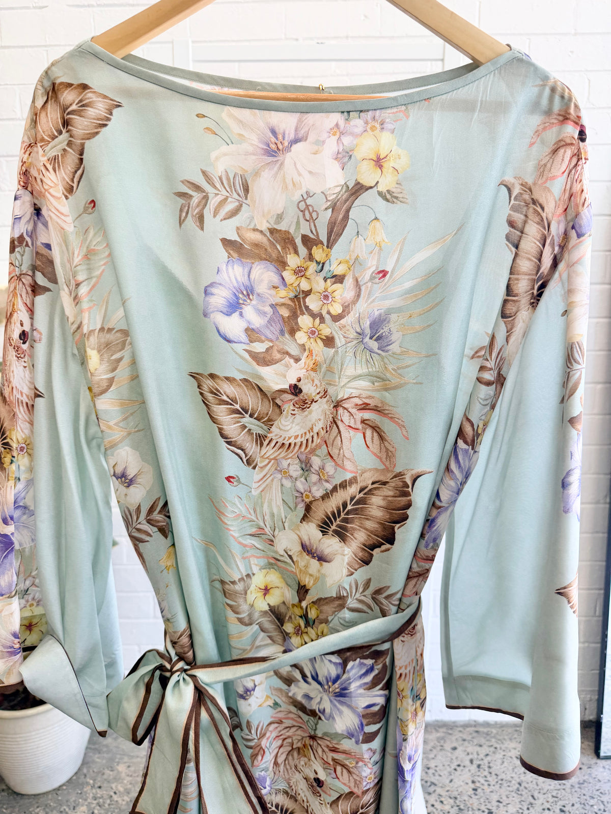 Zimmermann Floral Silk Kaftan/Tunic Style Dress- Size 14