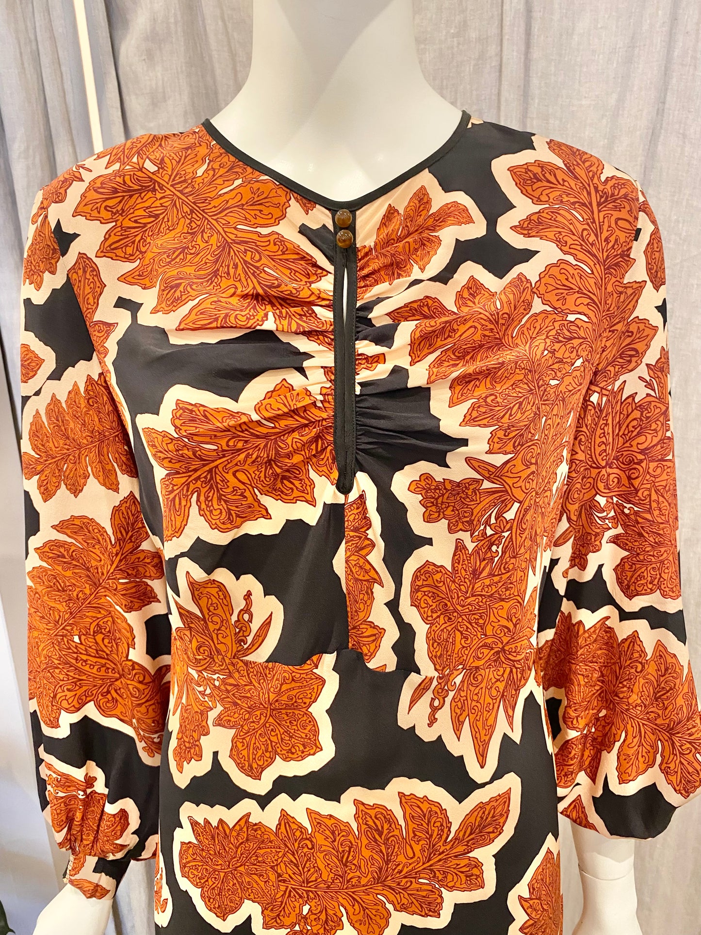 Husk Floral Midi Dress - Size 10