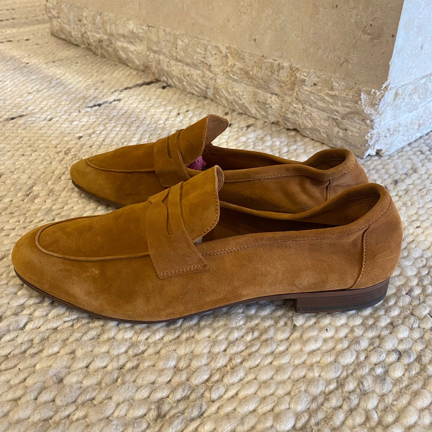Habbot 'Paullo' Suede Loafer in Ginger - Size 42