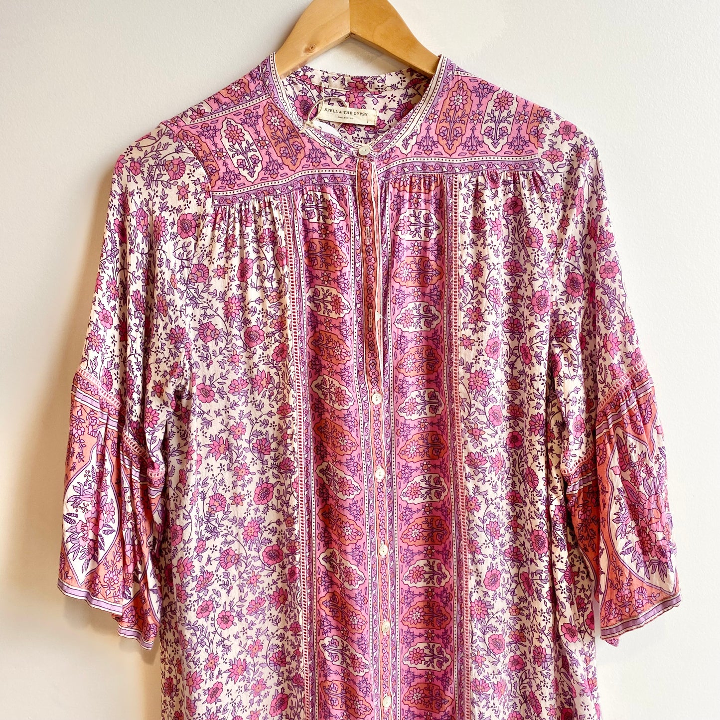 Spell Jasmine Midi Dress in Lilac - Size S (10/12)
