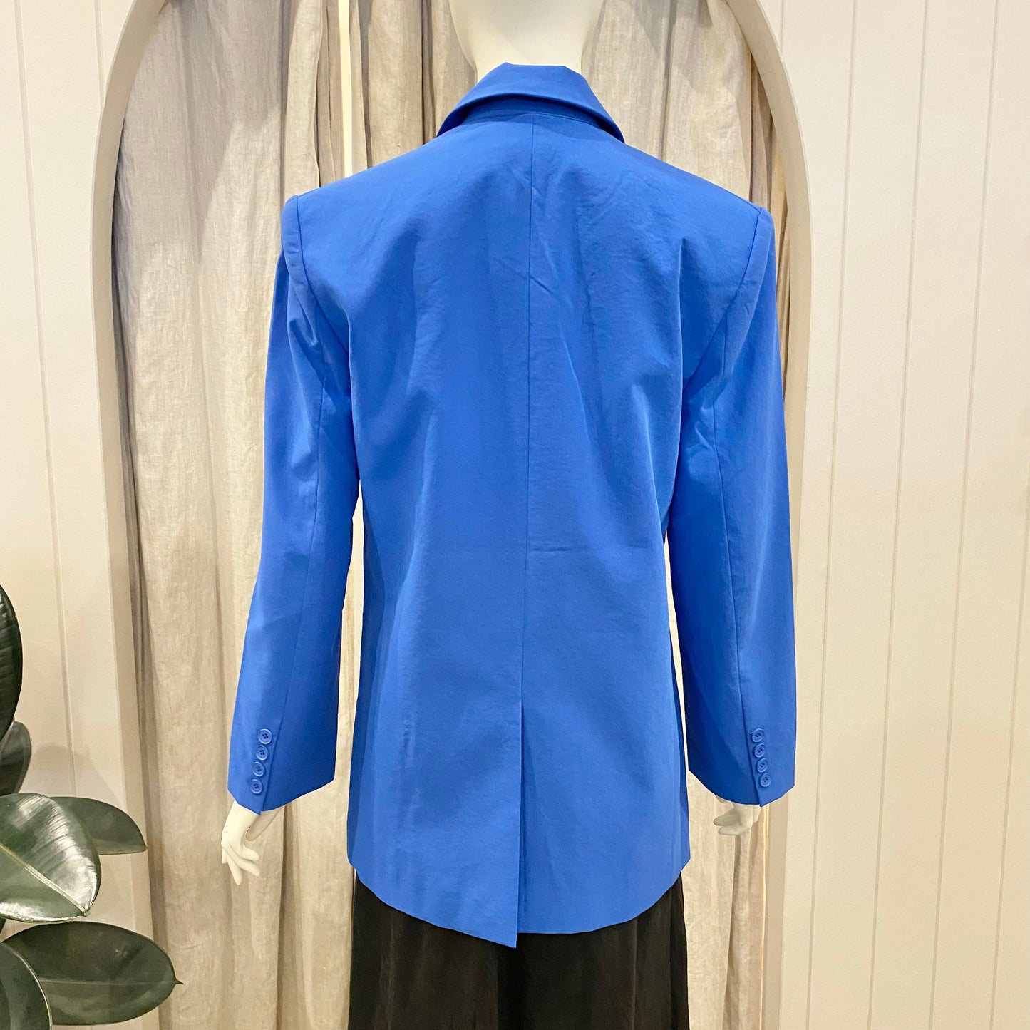 Raef Blue Henley Blazer - Size 10
