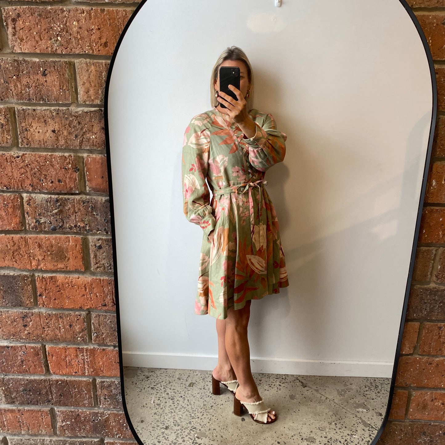 Morrison 'Essie' Linen Mini Dress - Size 2 (10/12)