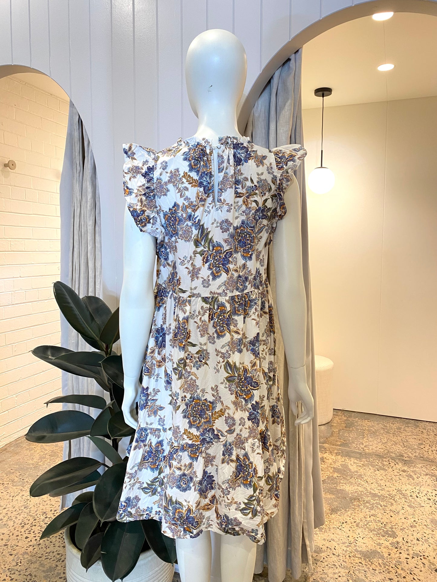 Kachel Maisy Ruffle Mini Dress - Size 10