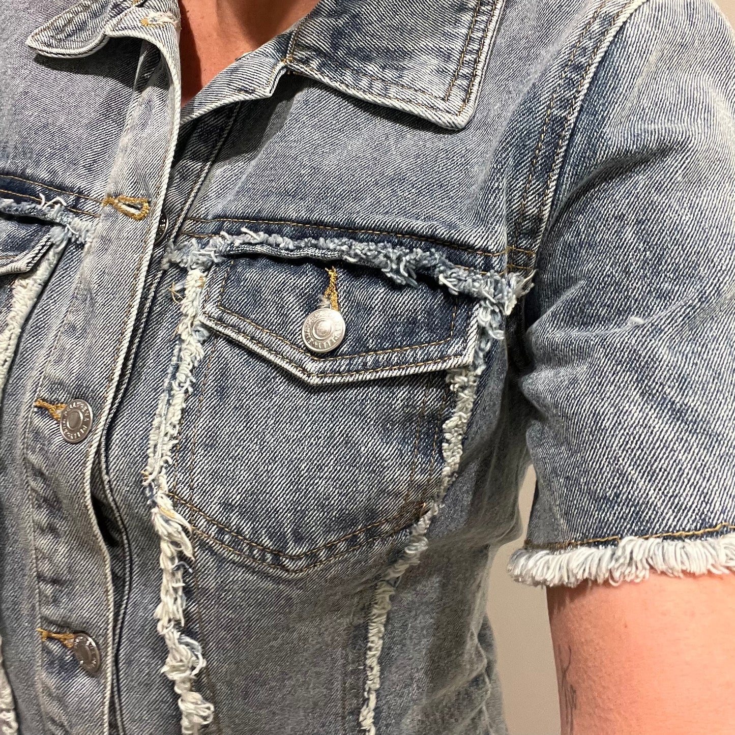 Ena Pelly Olivia Denim Dress - Size 8