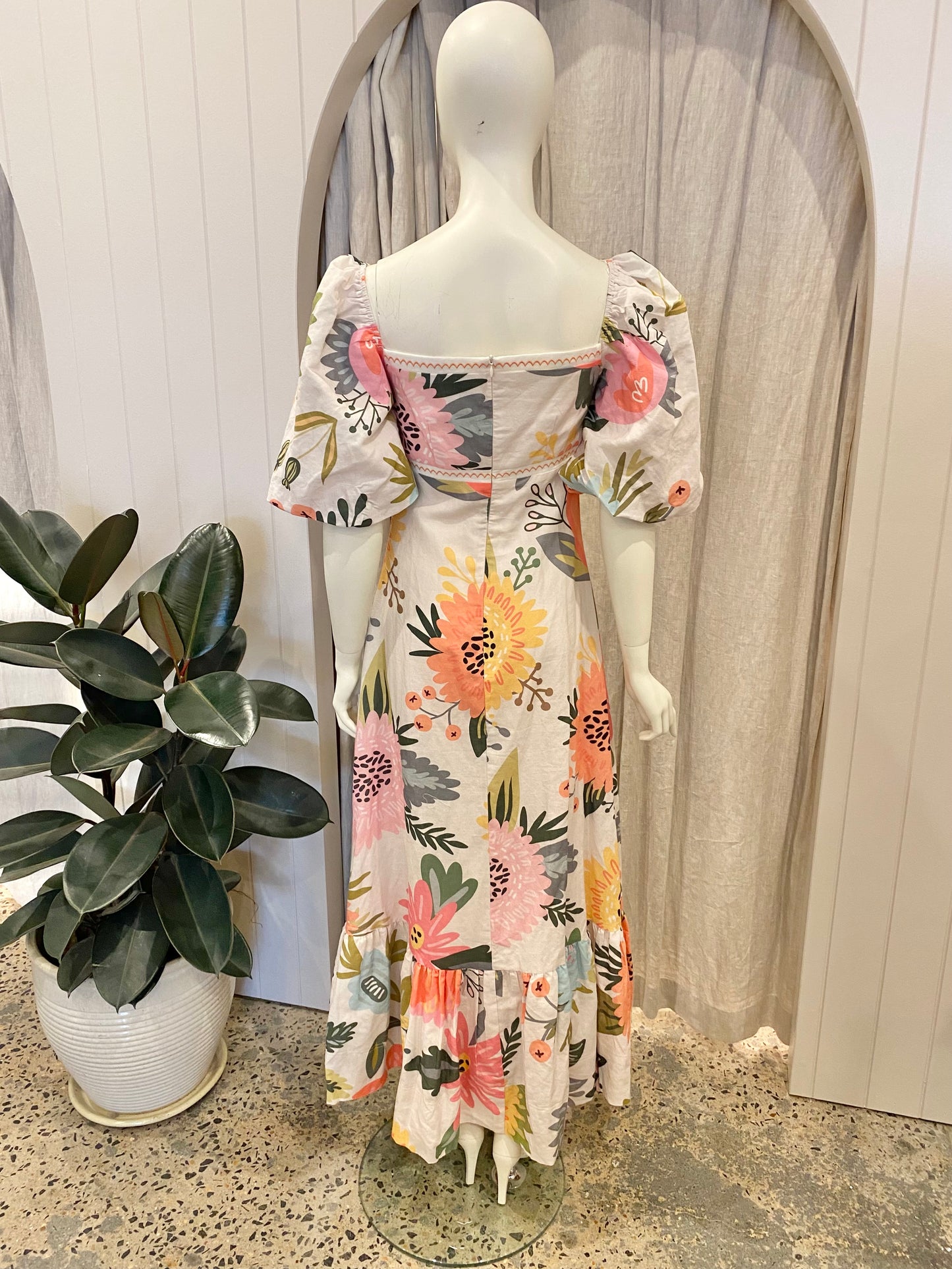 By Nicola Floral Camille Maxi Dress Popourri - Size 8