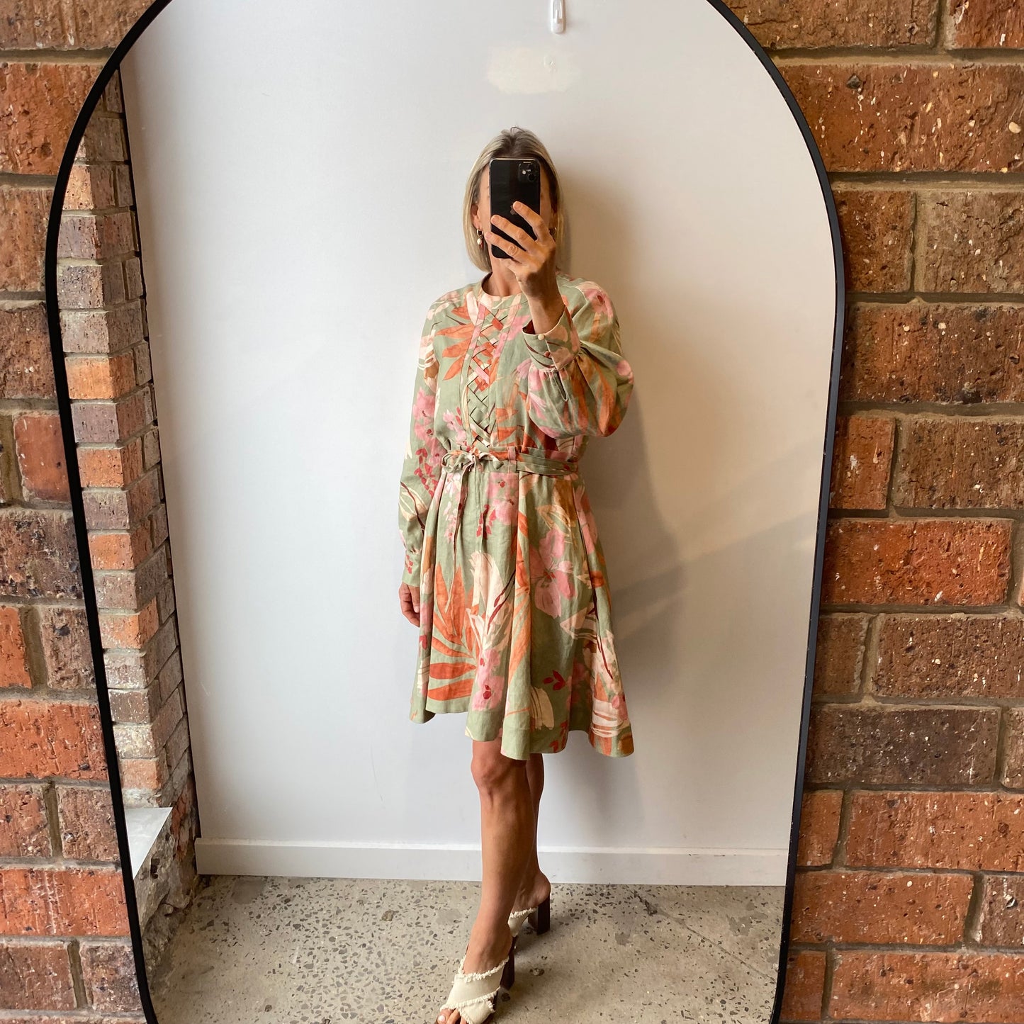 Morrison 'Essie' Linen Mini Dress - Size 2 (10/12)