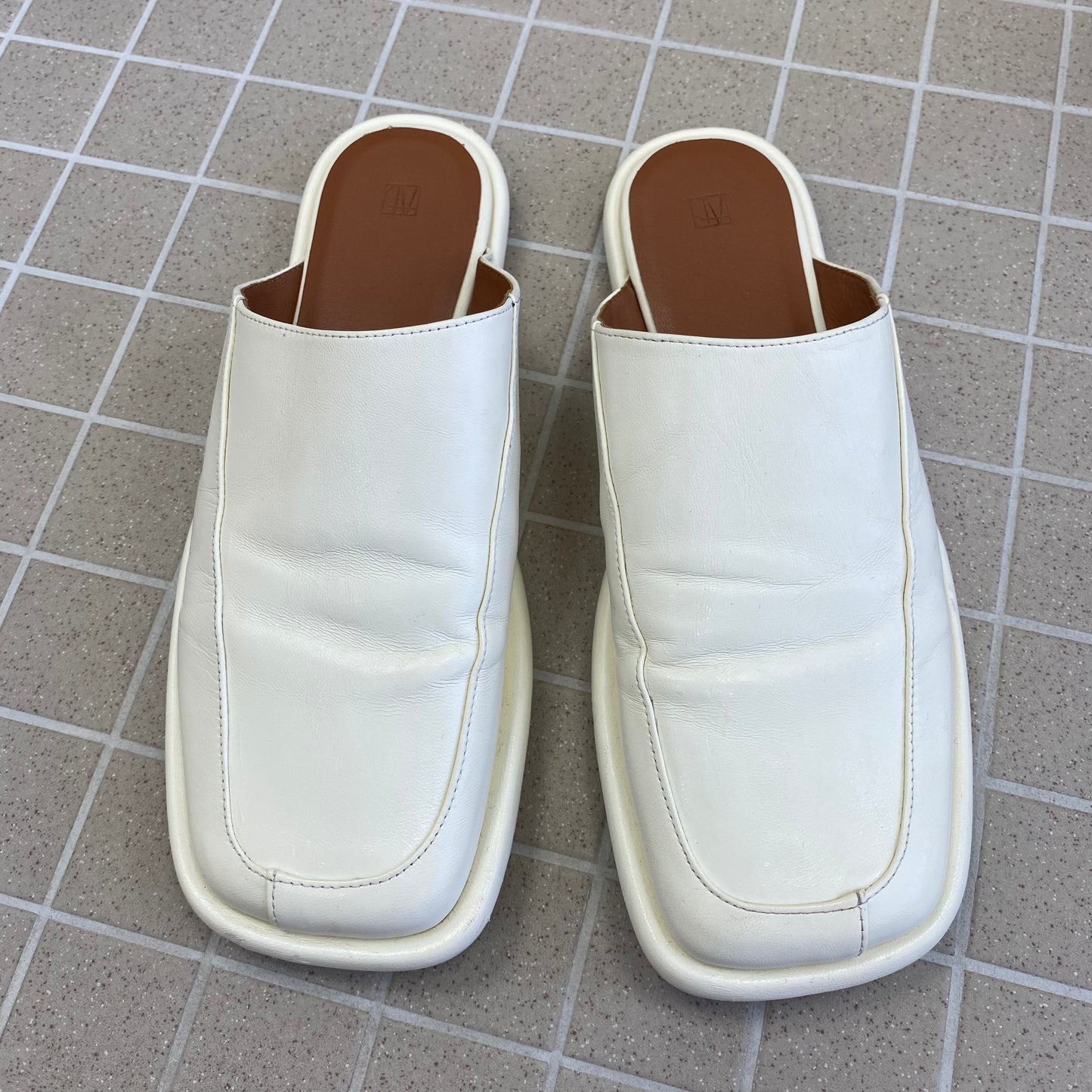 Camilla & Marc Grove Square Welted Mules - Size 10