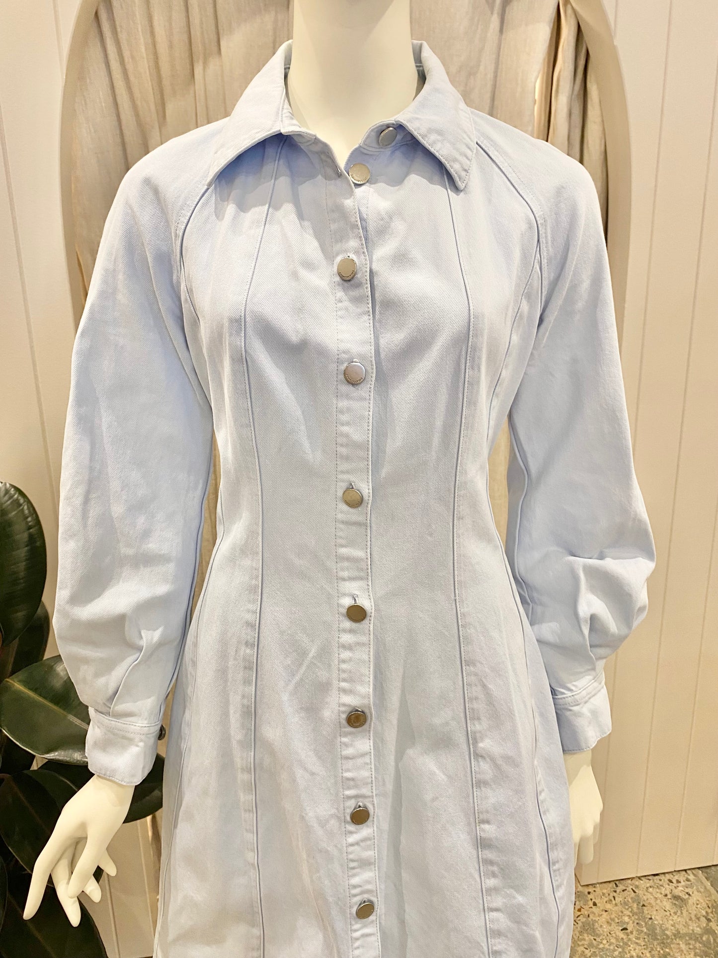 Country Road Blue Denim Dress - Size 10