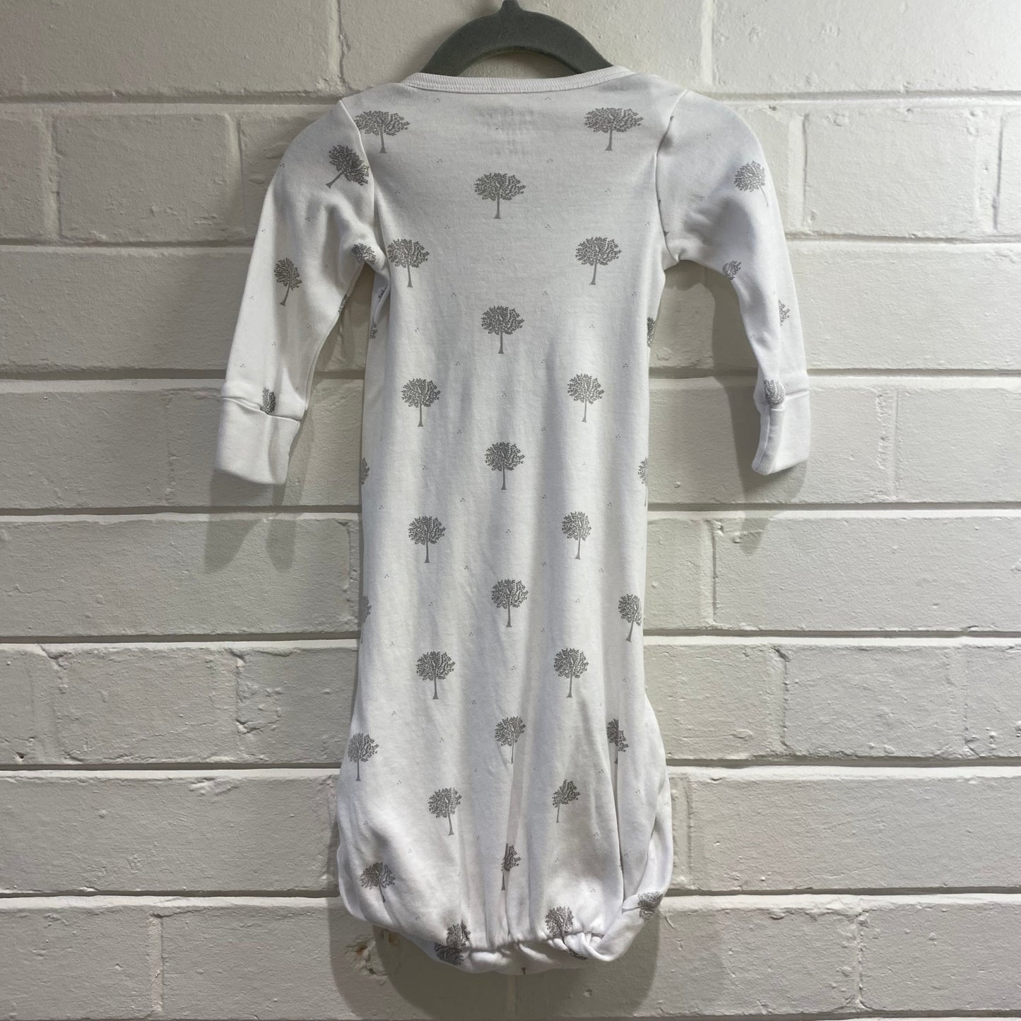 pure baby white sleepsuit with trees - size 000