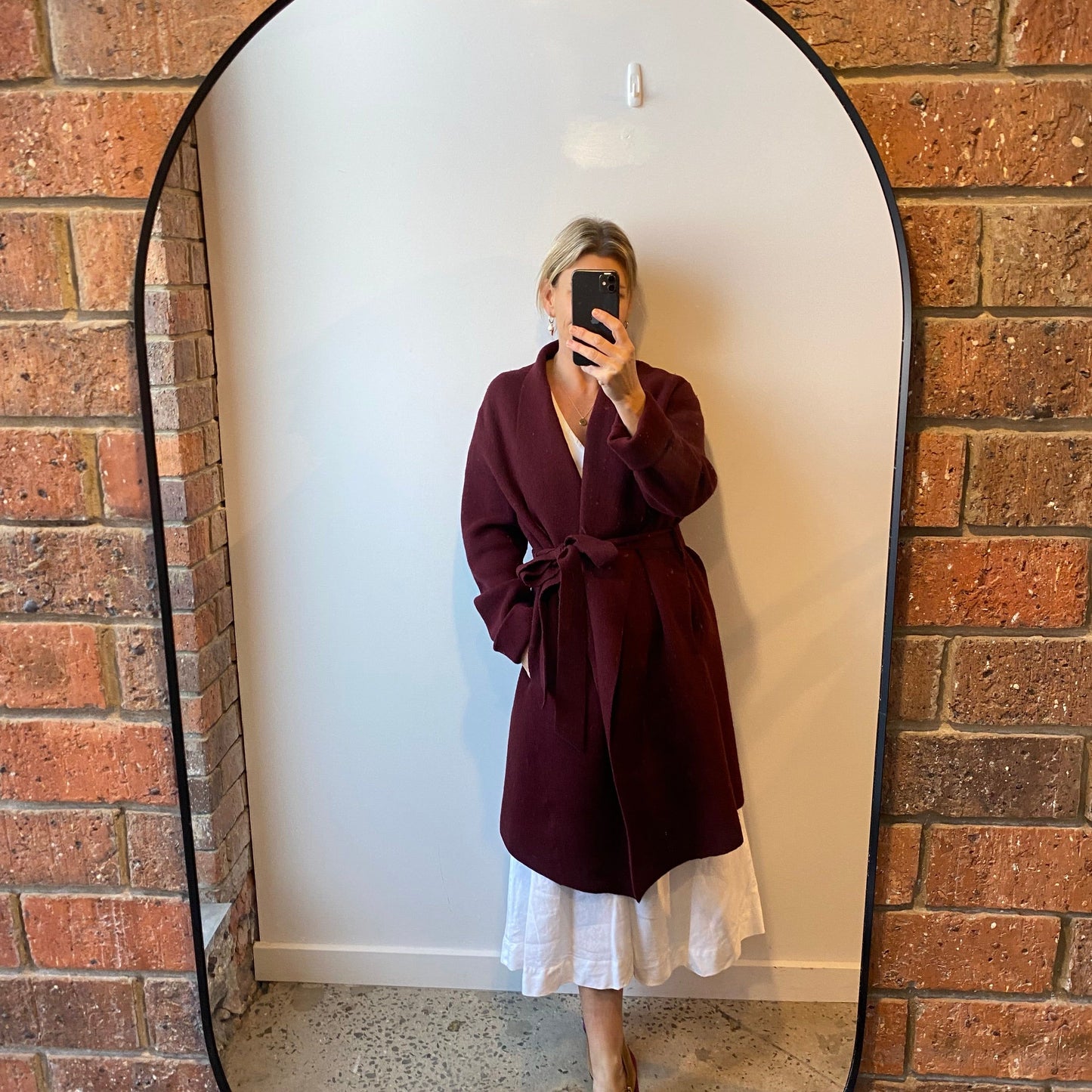 Moth Wool Blend Belted Cardigan - Size M