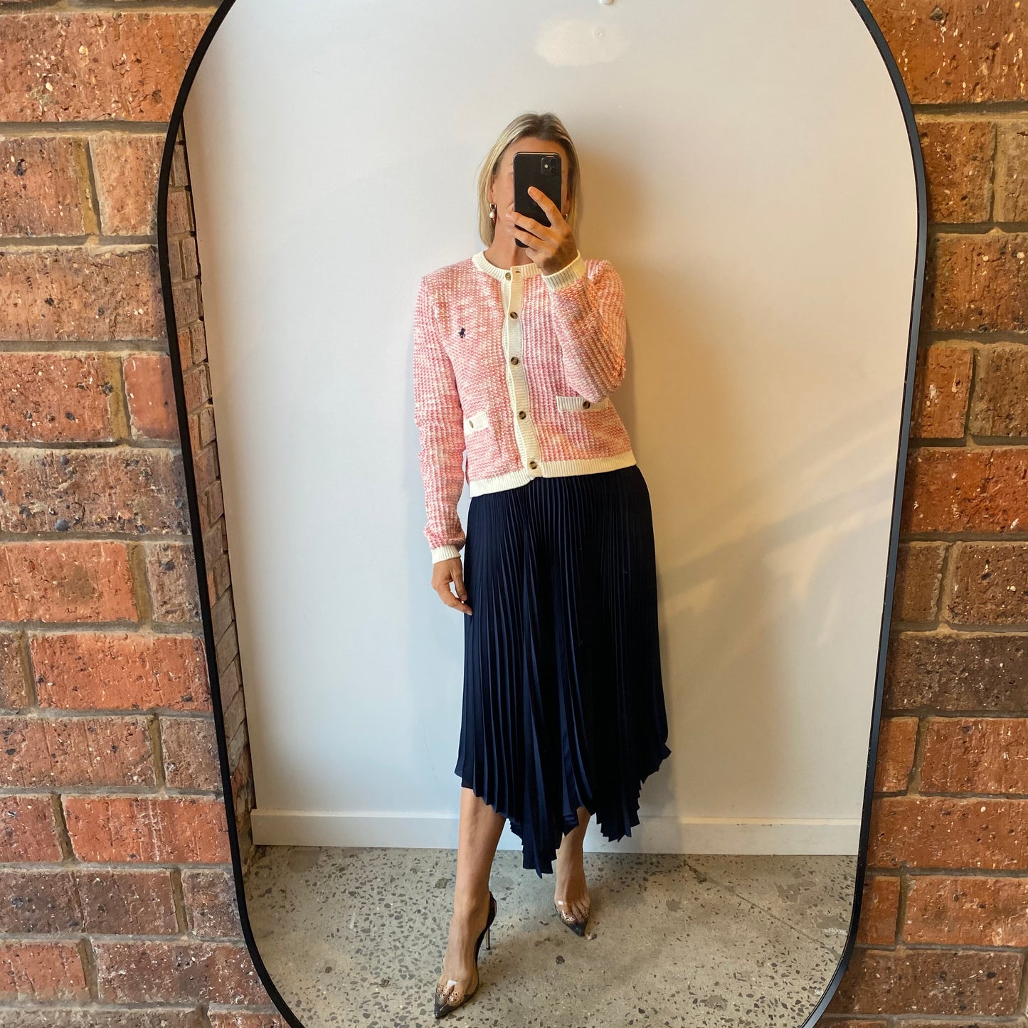 Ralph Lauren Tweed Knit Cardigan - Size 12