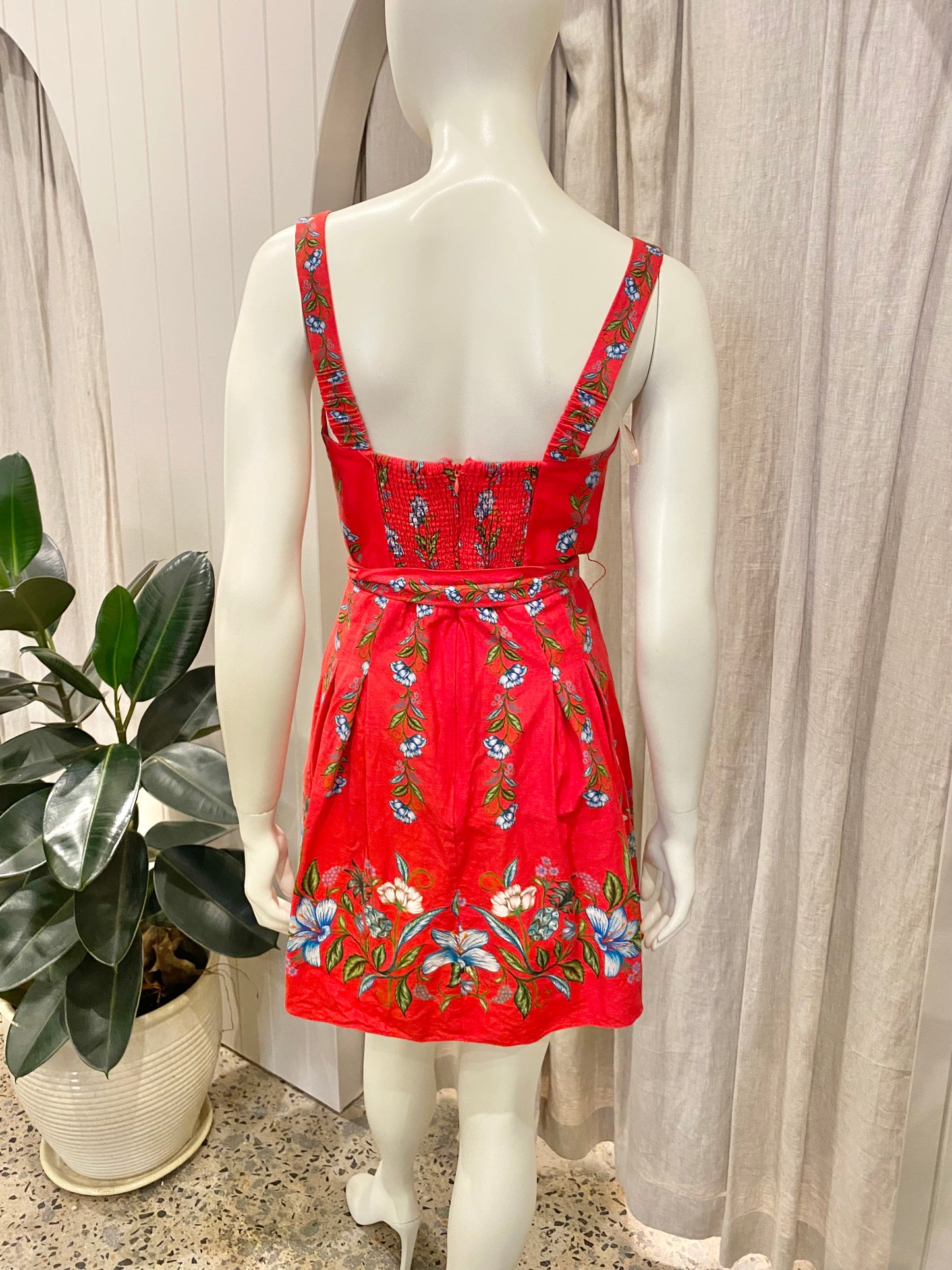 Farm Rio 'Sweet Bloom Bouquet' Mini Dress - Size M (10-12)