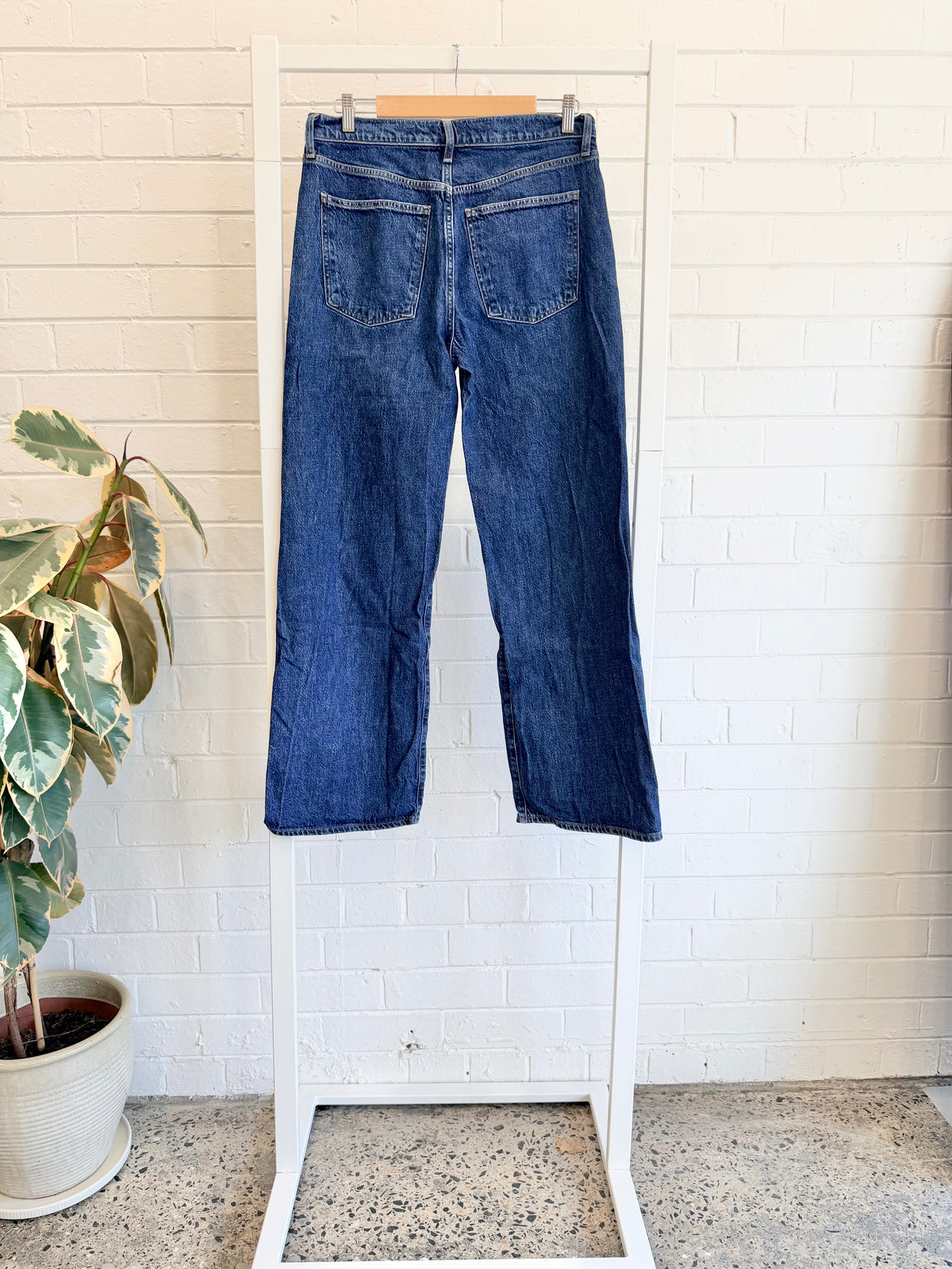 Agolde Dark Wash Straight Leg Jean - Size 30