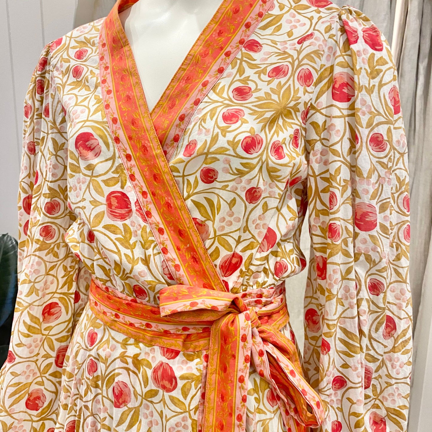 Rebecca Vallance Orange Cantania Mini Robe Dress - Size M