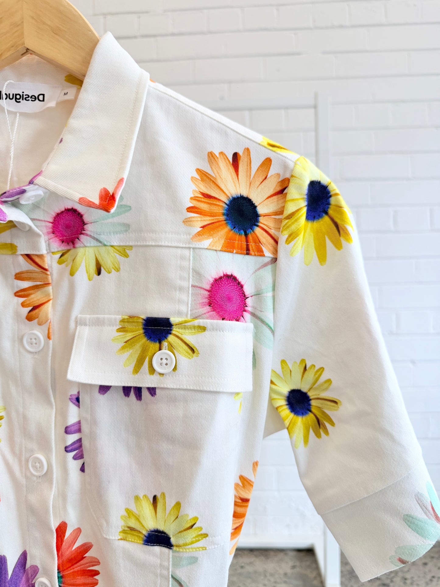 Desigual Chrisitan Floral Shirt Dress - Size M (10)