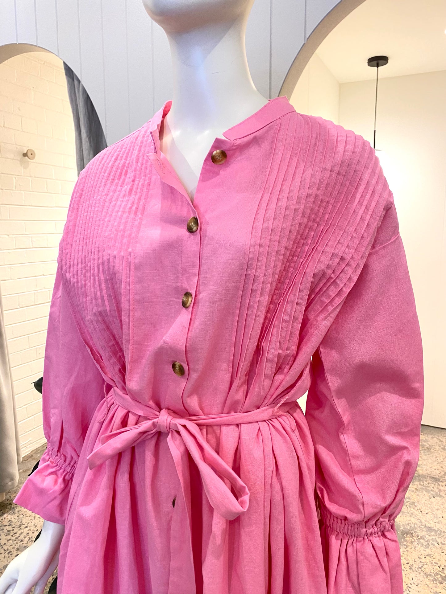 La Boheme Girls Poppy Midi Dress in Pink - One Size