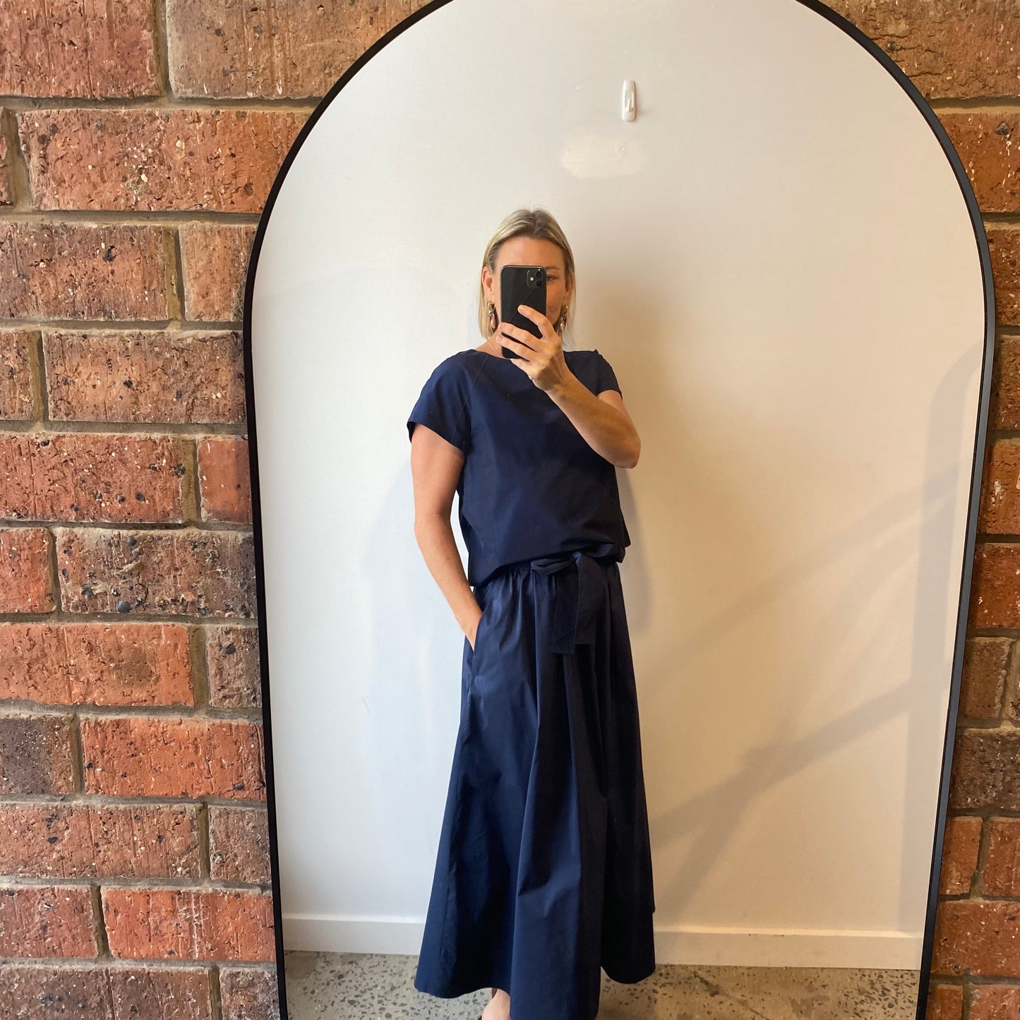 Max Mara 'Zarda' Co-Ord Set in Navy - Size 10/12
