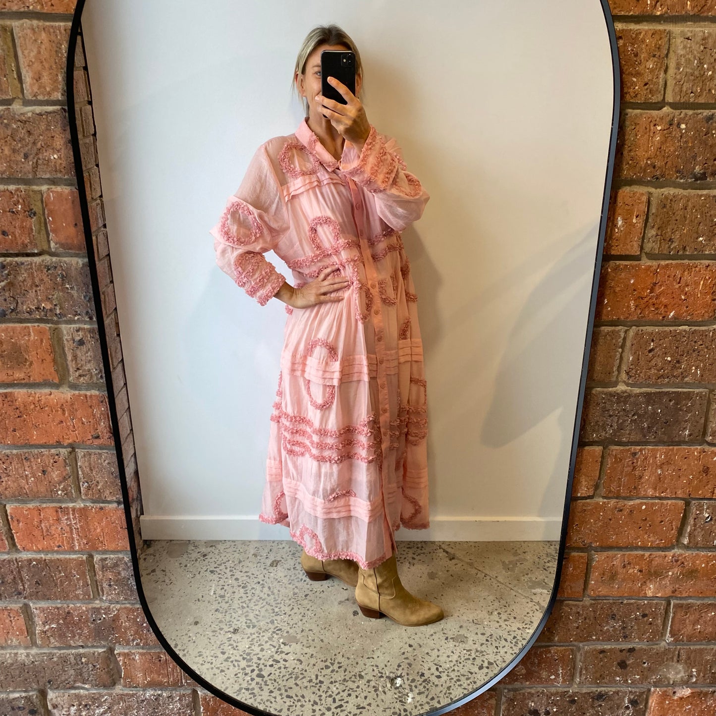 Trelise Cooper All Tucked Up Midi Dress - Size 18